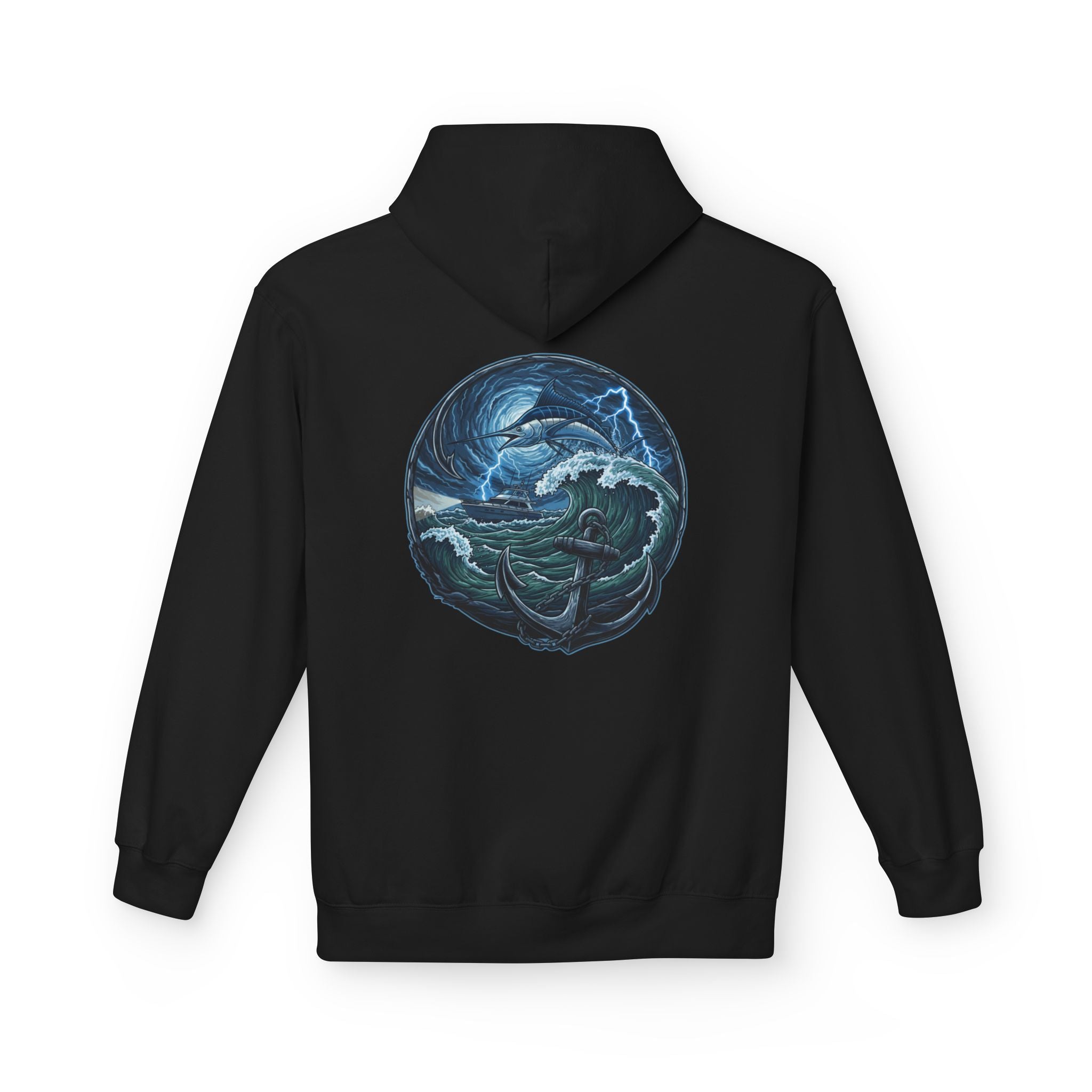 Ocean Kraken Fishing Hoodie | Vintage Nautical Graphic Hoodie