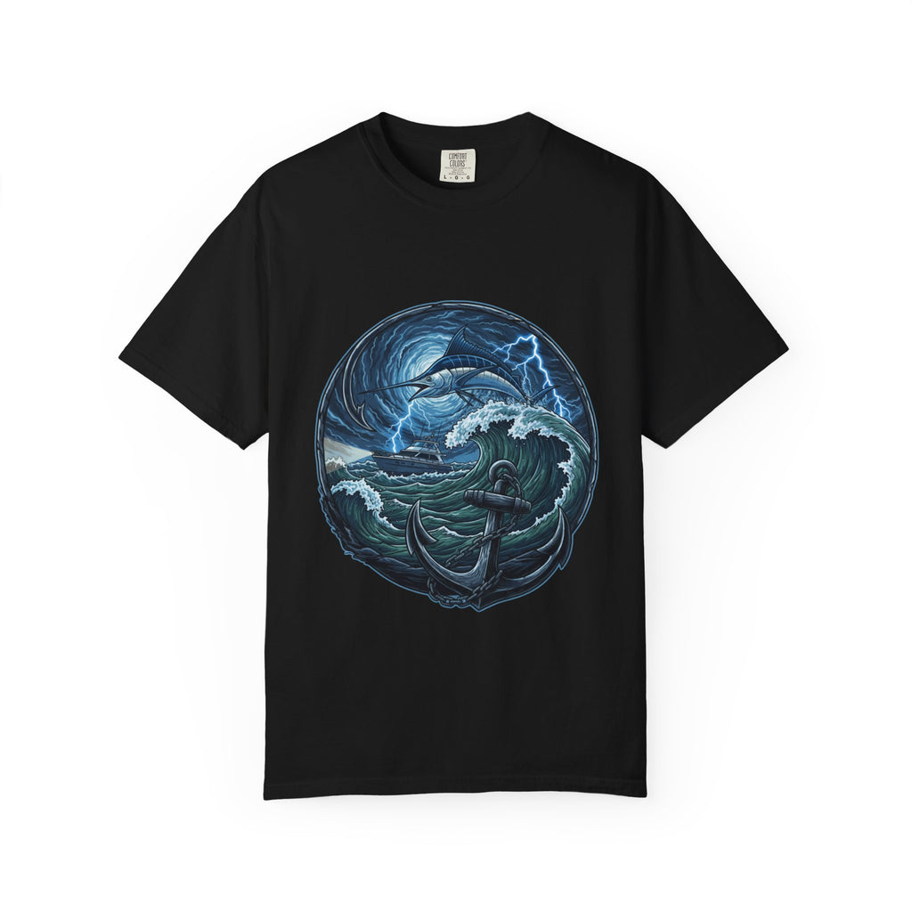 Stormy Ocean Kraken Art T-Shirt