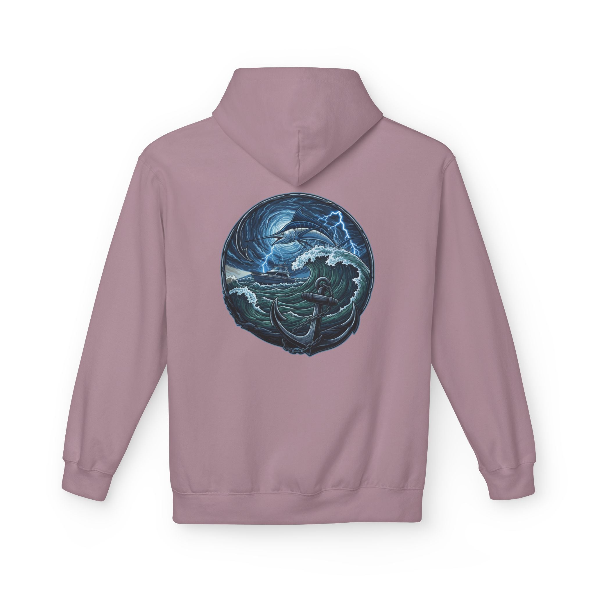 Ocean Kraken Fishing Hoodie | Vintage Nautical Graphic Hoodie