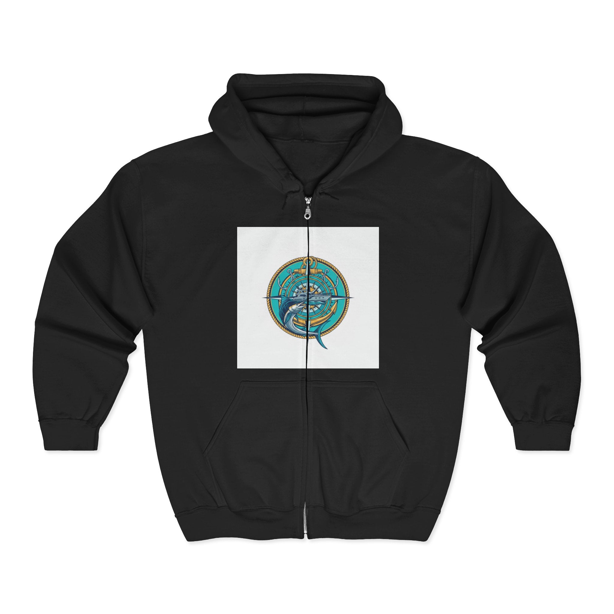 Ocean Navigator Compass Zip Hoodie