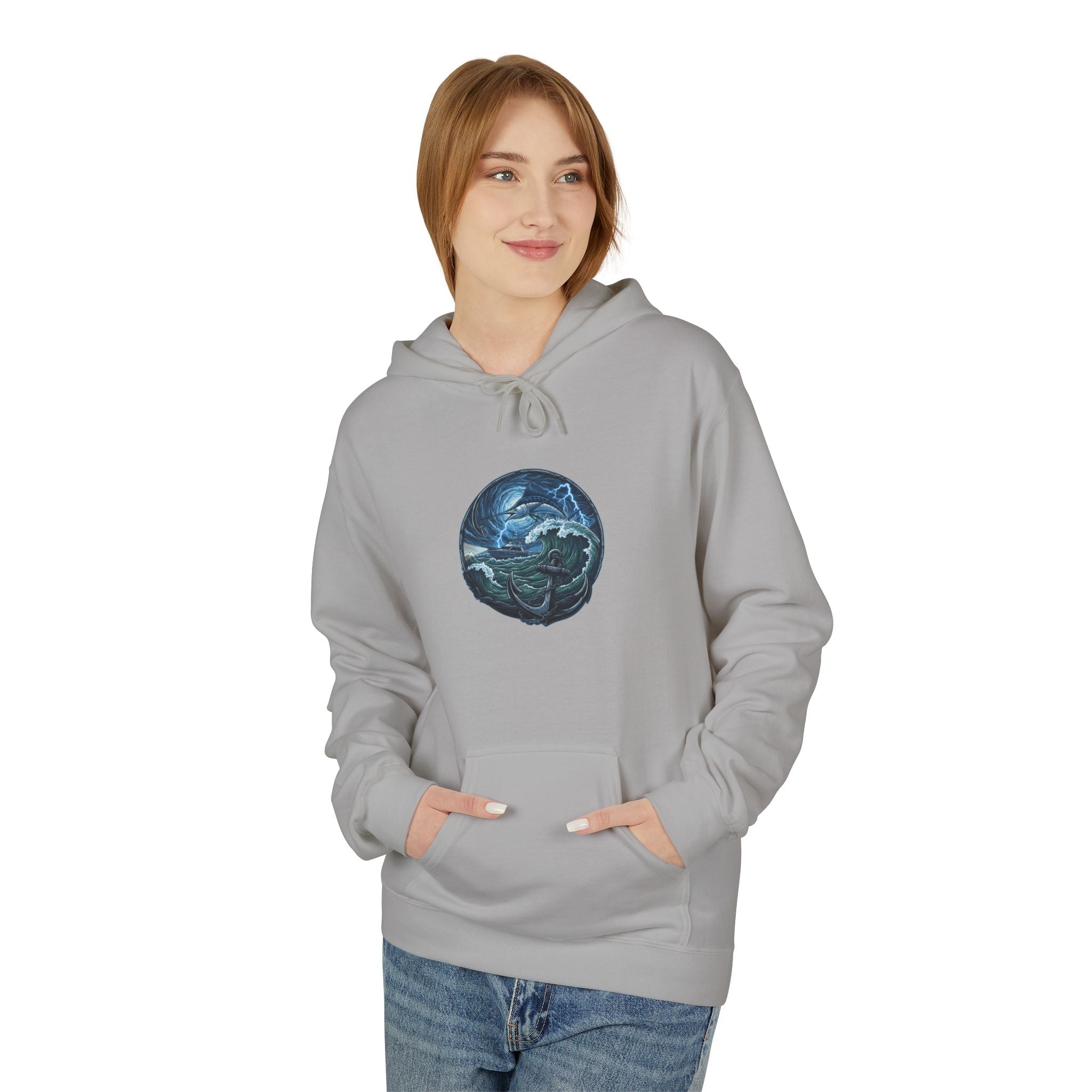 Ocean Kraken Fishing Hoodie | Vintage Nautical Graphic Hoodie