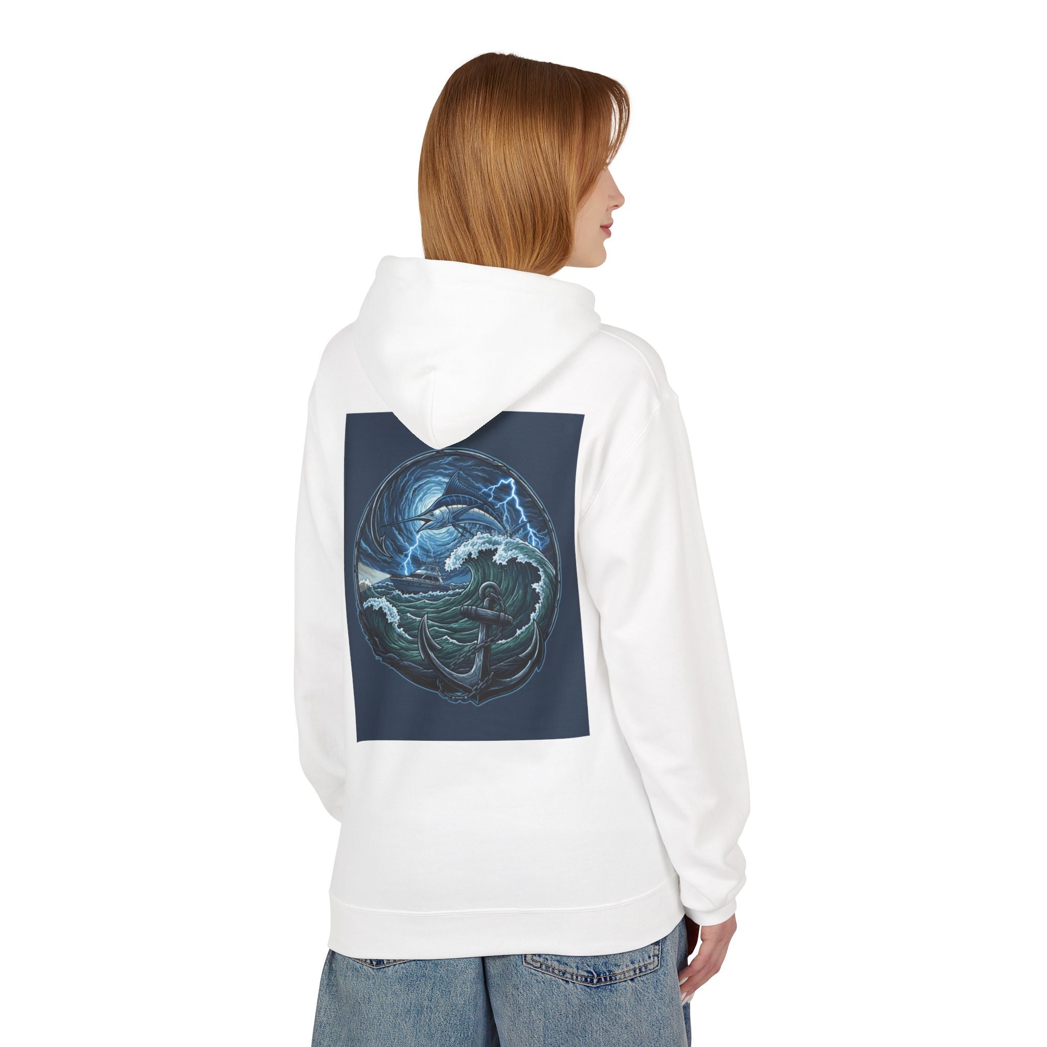 Ocean Elemental Hoodie | Mystical Wave Dragon Graphic Hoodie