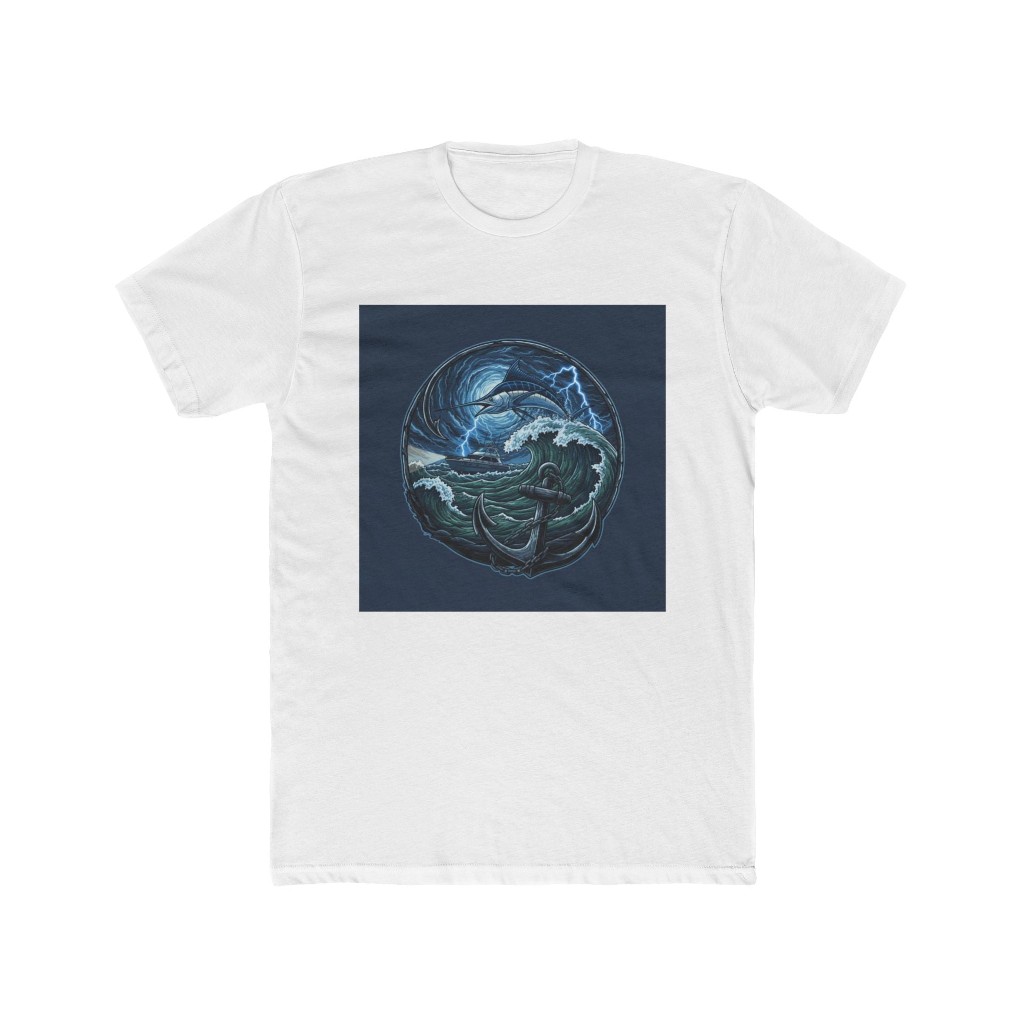 Ocean Dragon Circle Graphic T-Shirt