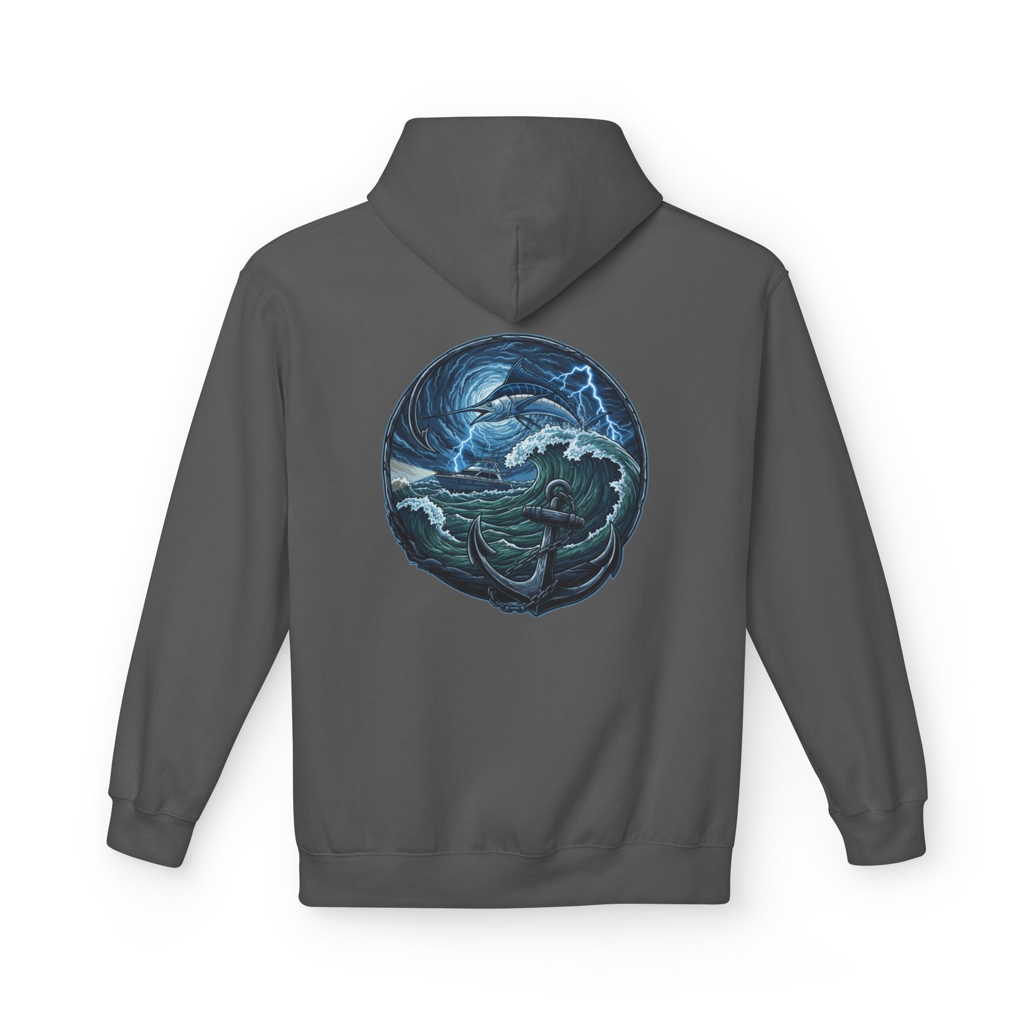 Ocean Kraken Fishing Hoodie | Vintage Nautical Graphic Hoodie