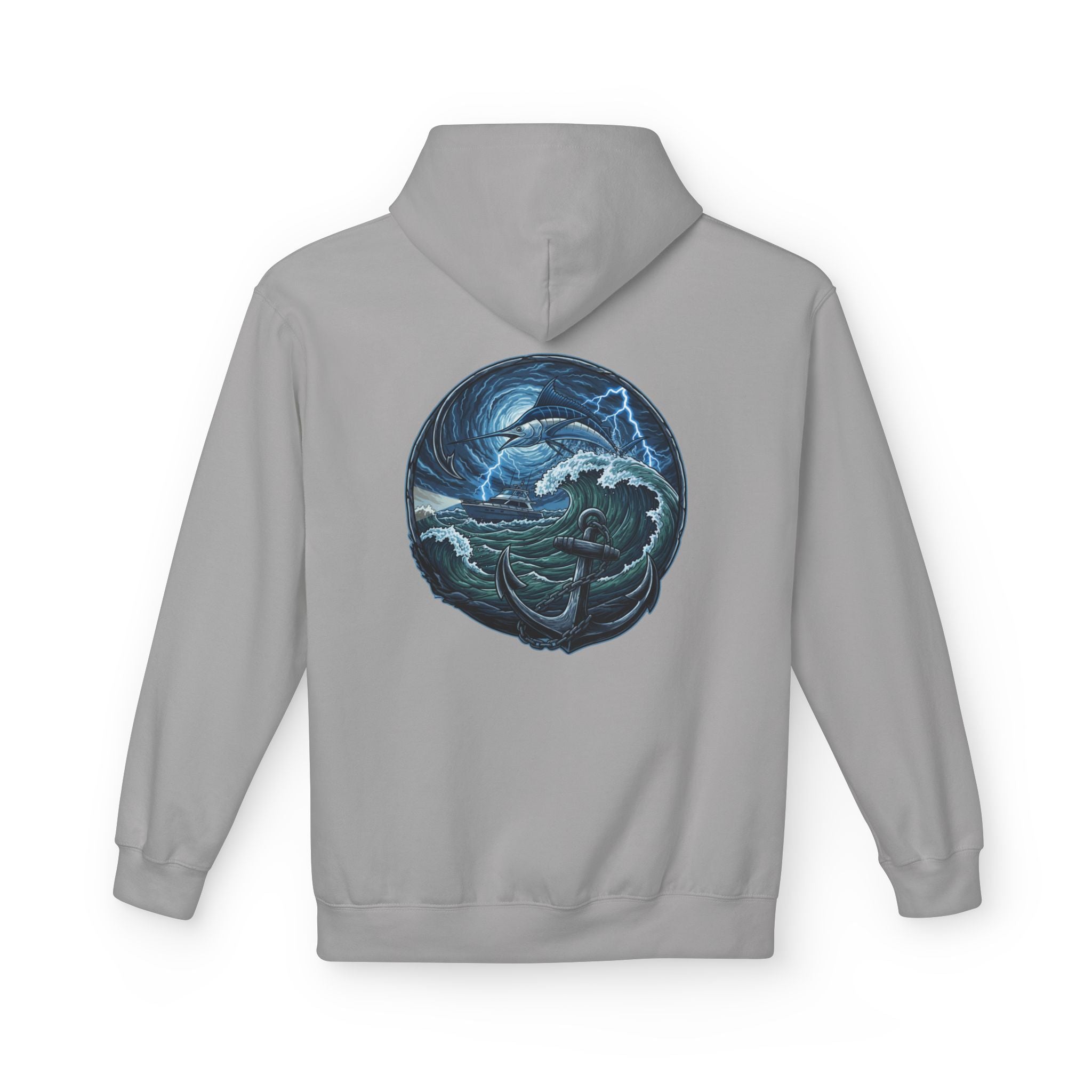 Ocean Kraken Fishing Hoodie | Vintage Nautical Graphic Hoodie