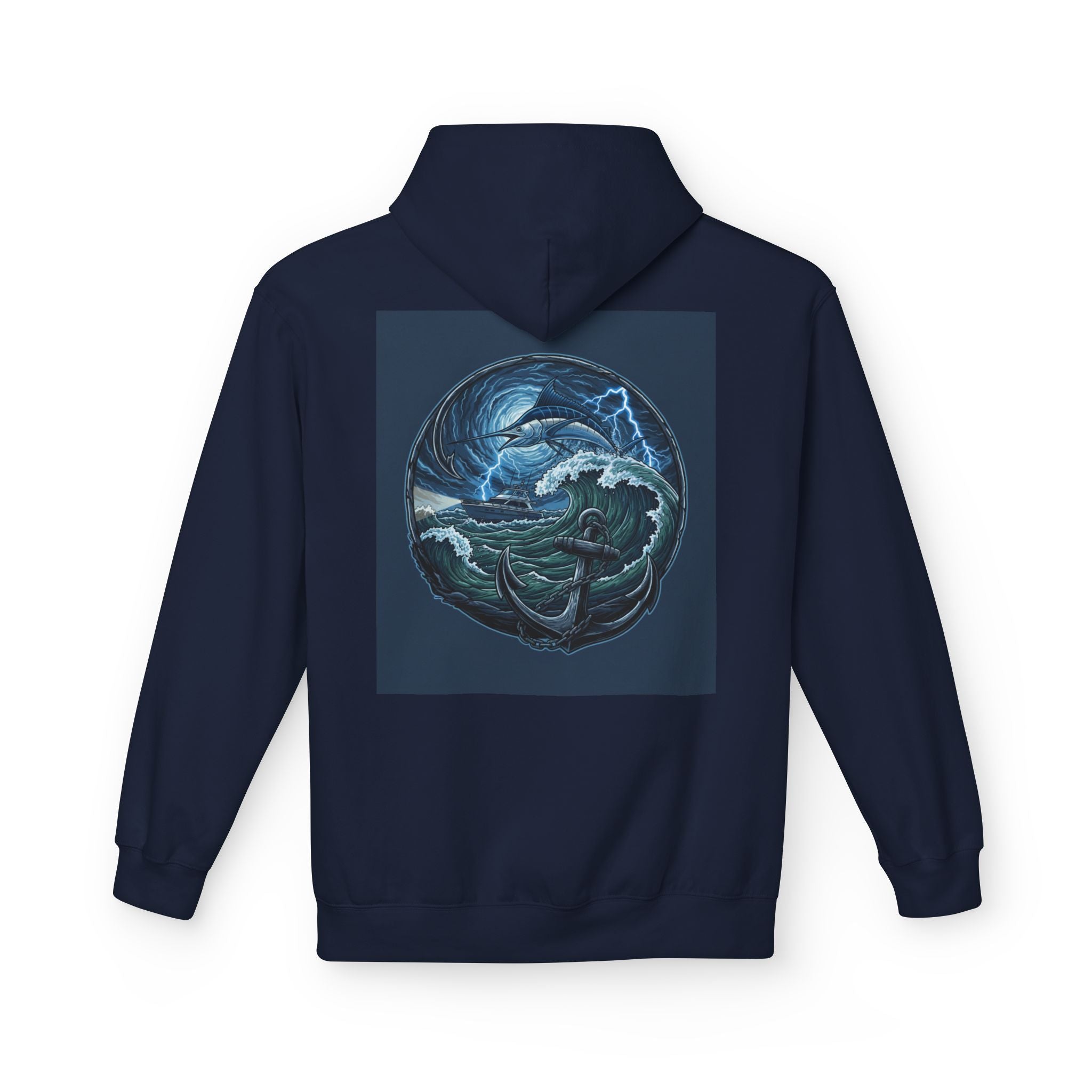 Ocean Elemental Hoodie | Mystical Wave Dragon Graphic Hoodie