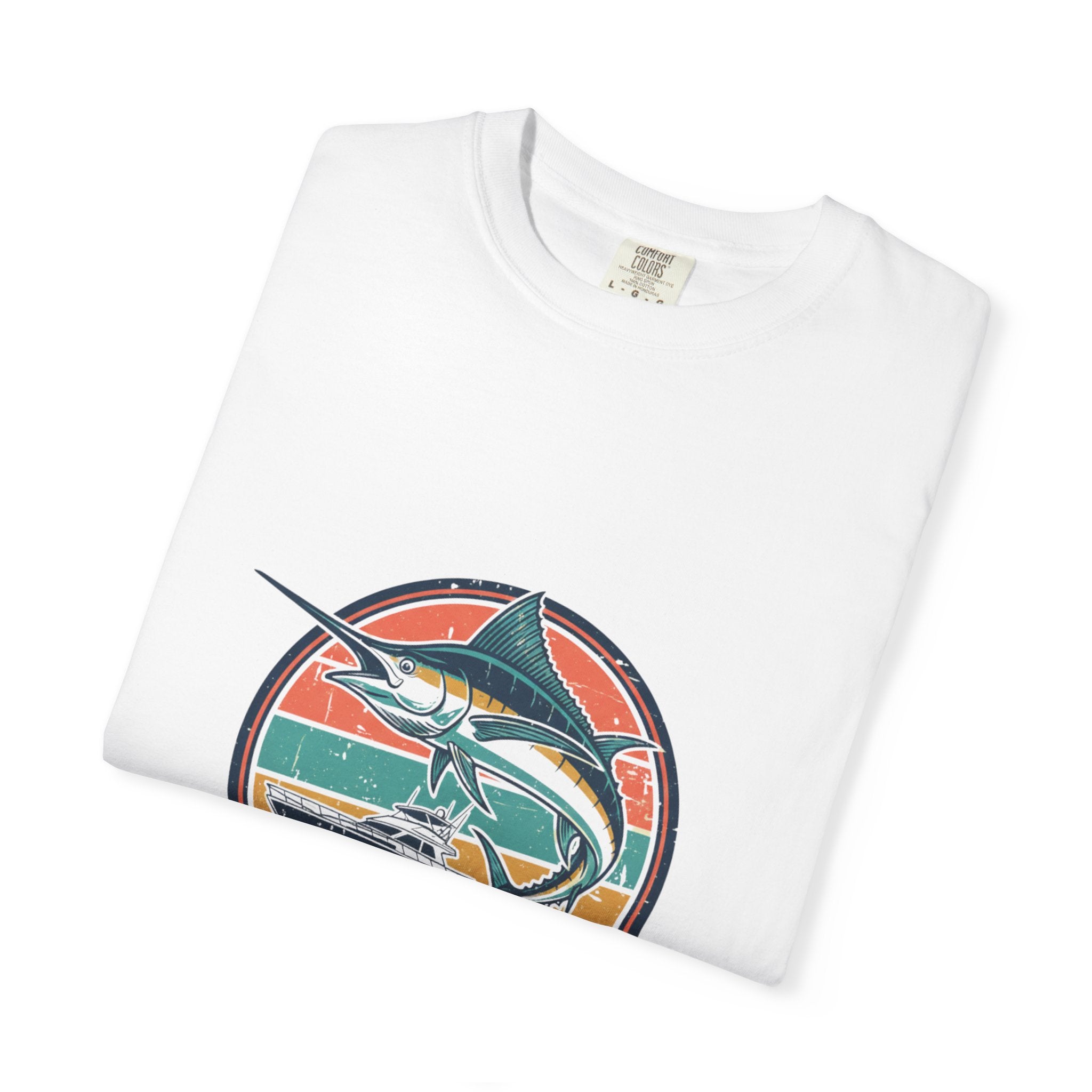 Vintage Marlin Anchor Fishing T-Shirt | Coastal Surf Graphic Tee