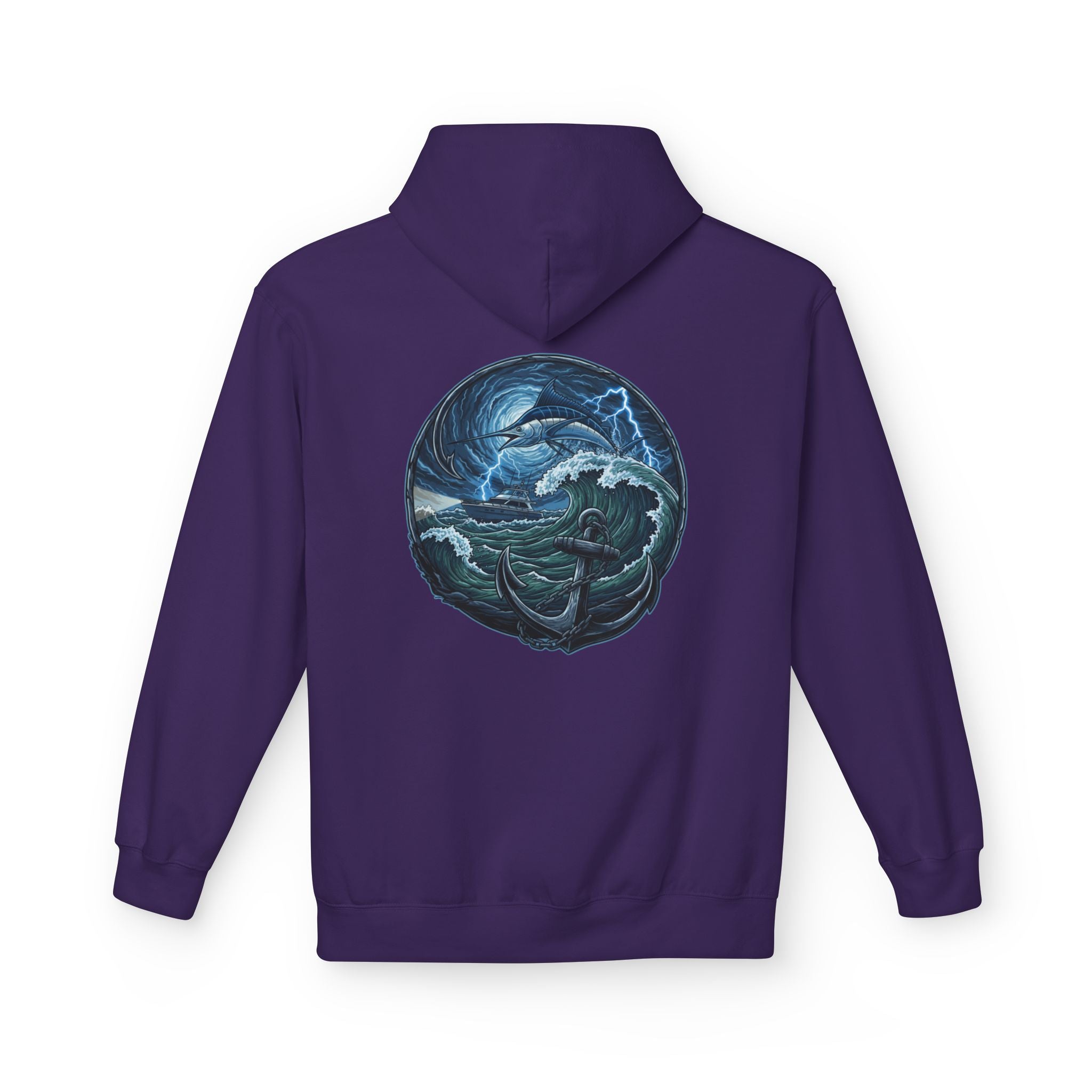 Ocean Kraken Fishing Hoodie | Vintage Nautical Graphic Hoodie