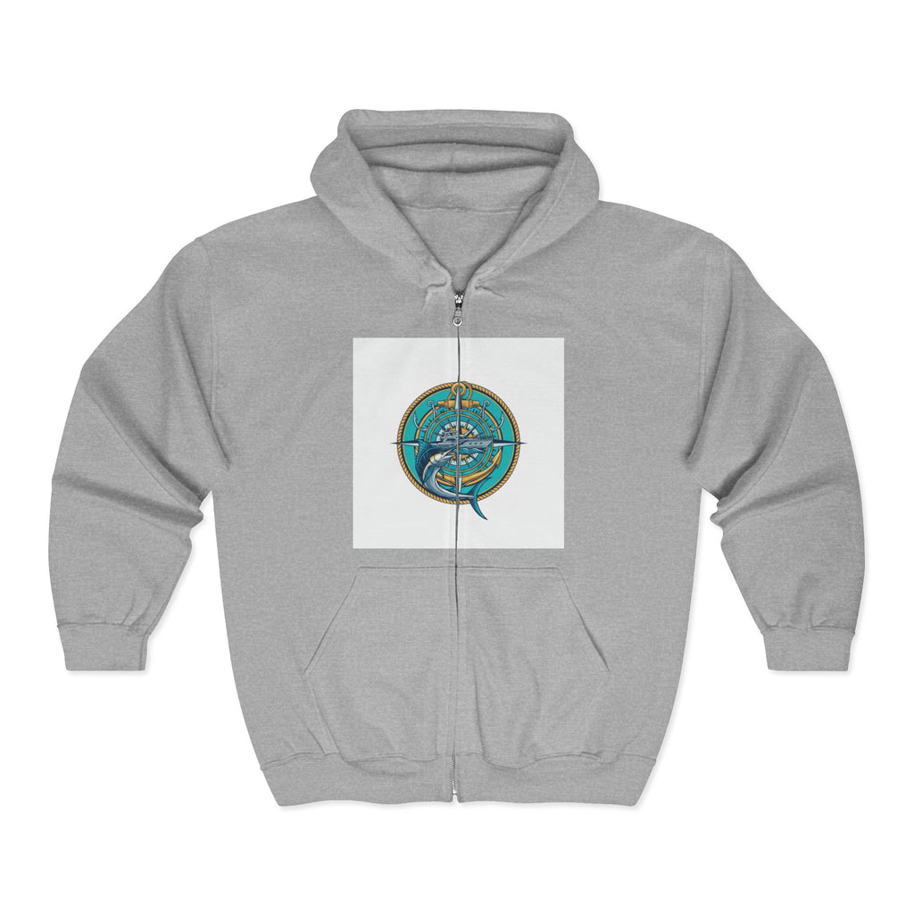 Ocean Navigator Compass Zip Hoodie