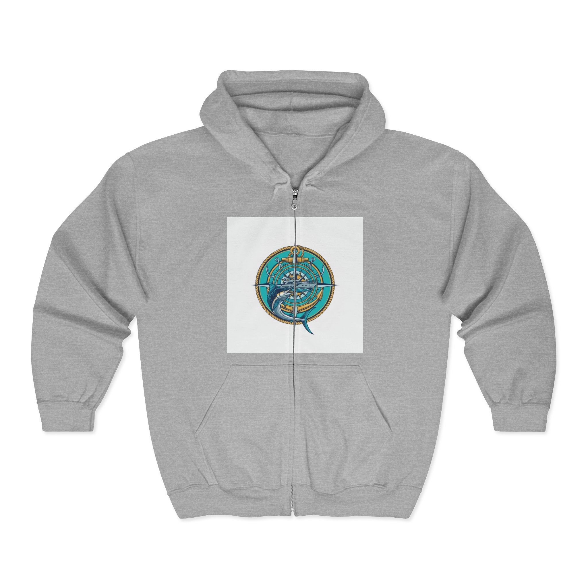 Ocean Navigator Compass Zip Hoodie