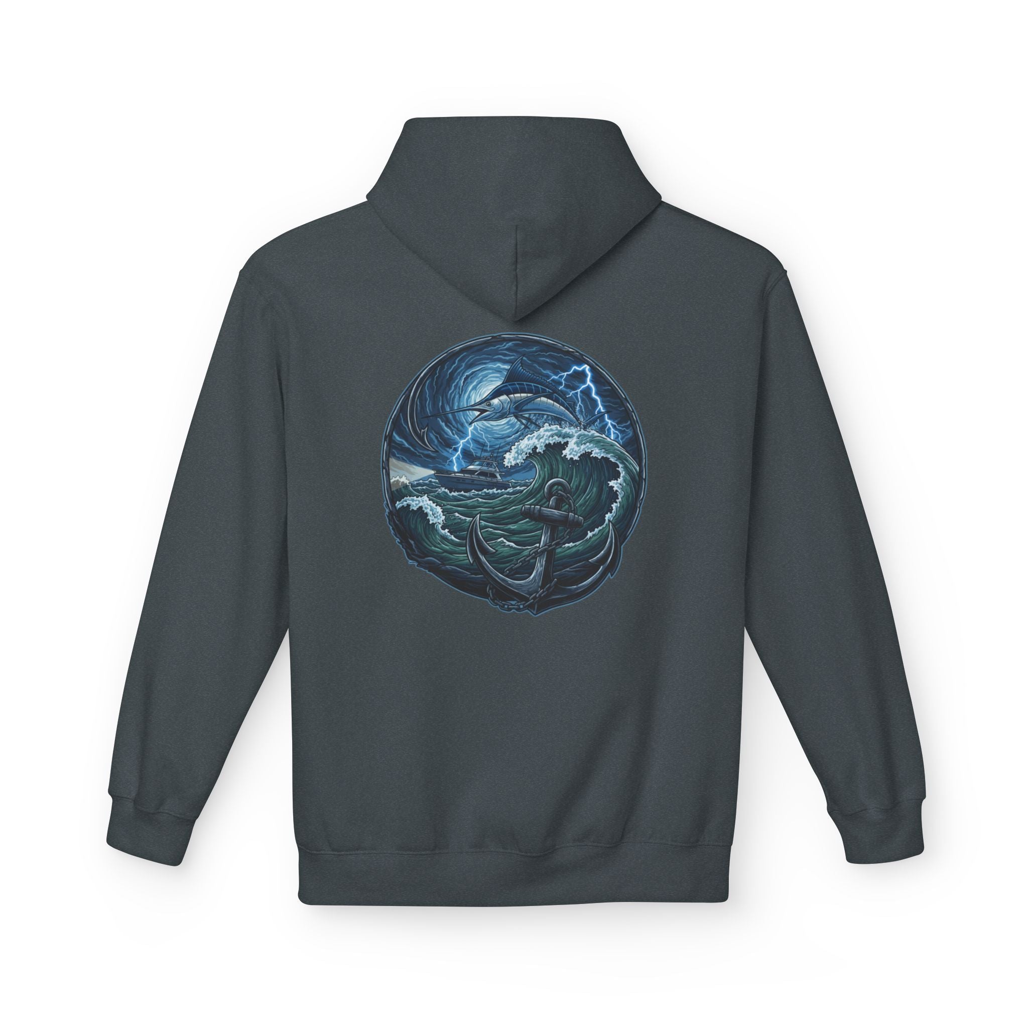 Ocean Kraken Fishing Hoodie | Vintage Nautical Graphic Hoodie