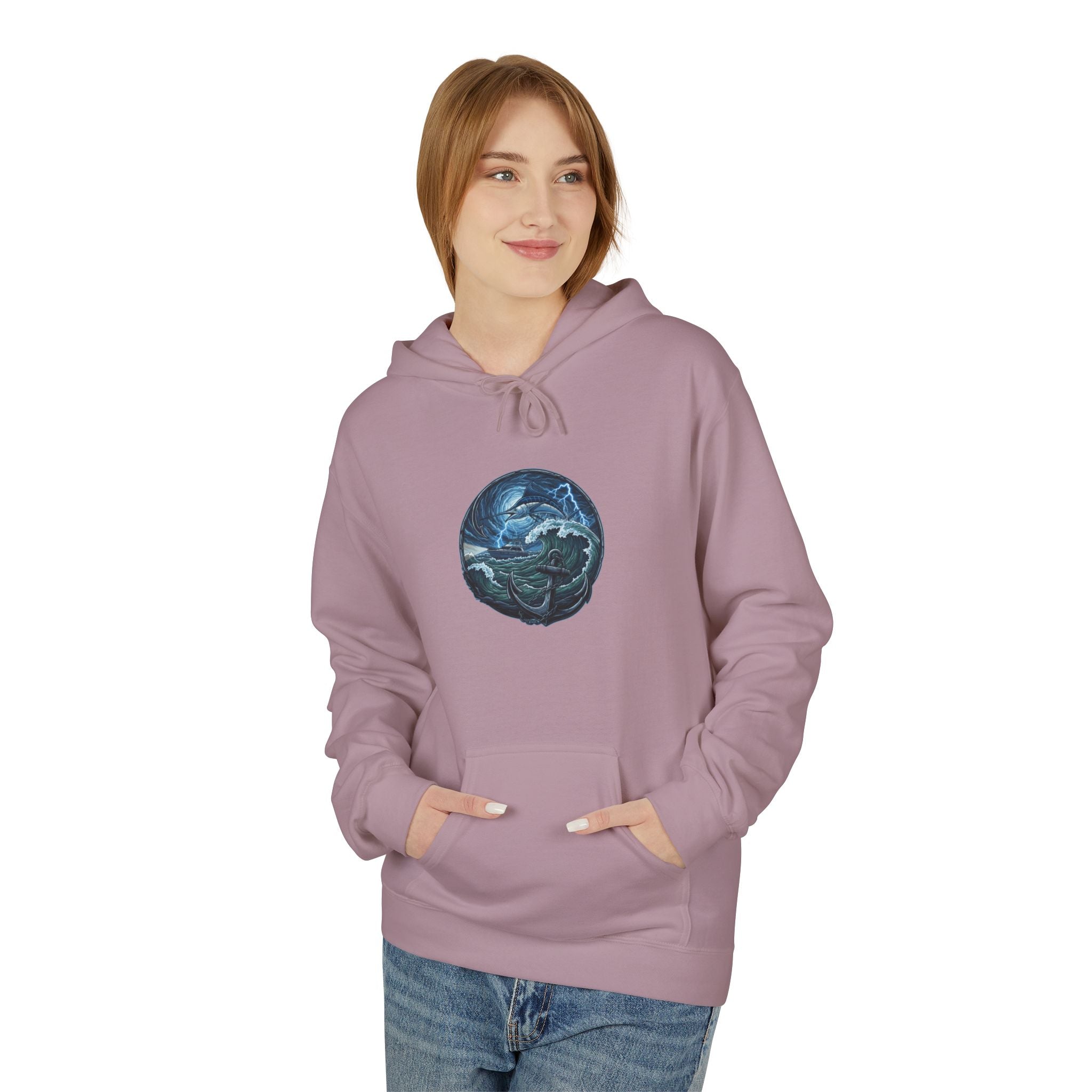 Ocean Kraken Fishing Hoodie | Vintage Nautical Graphic Hoodie