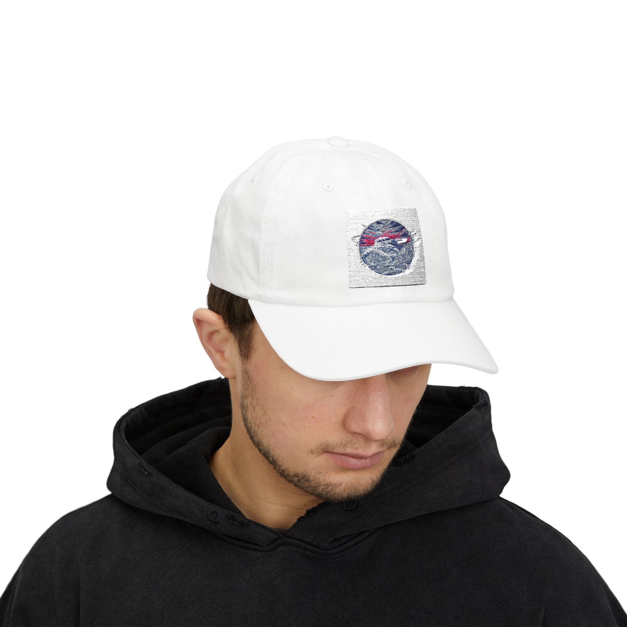 Retro Sunset Wave Embroidered Dad Cap | Classic Baseball Hat