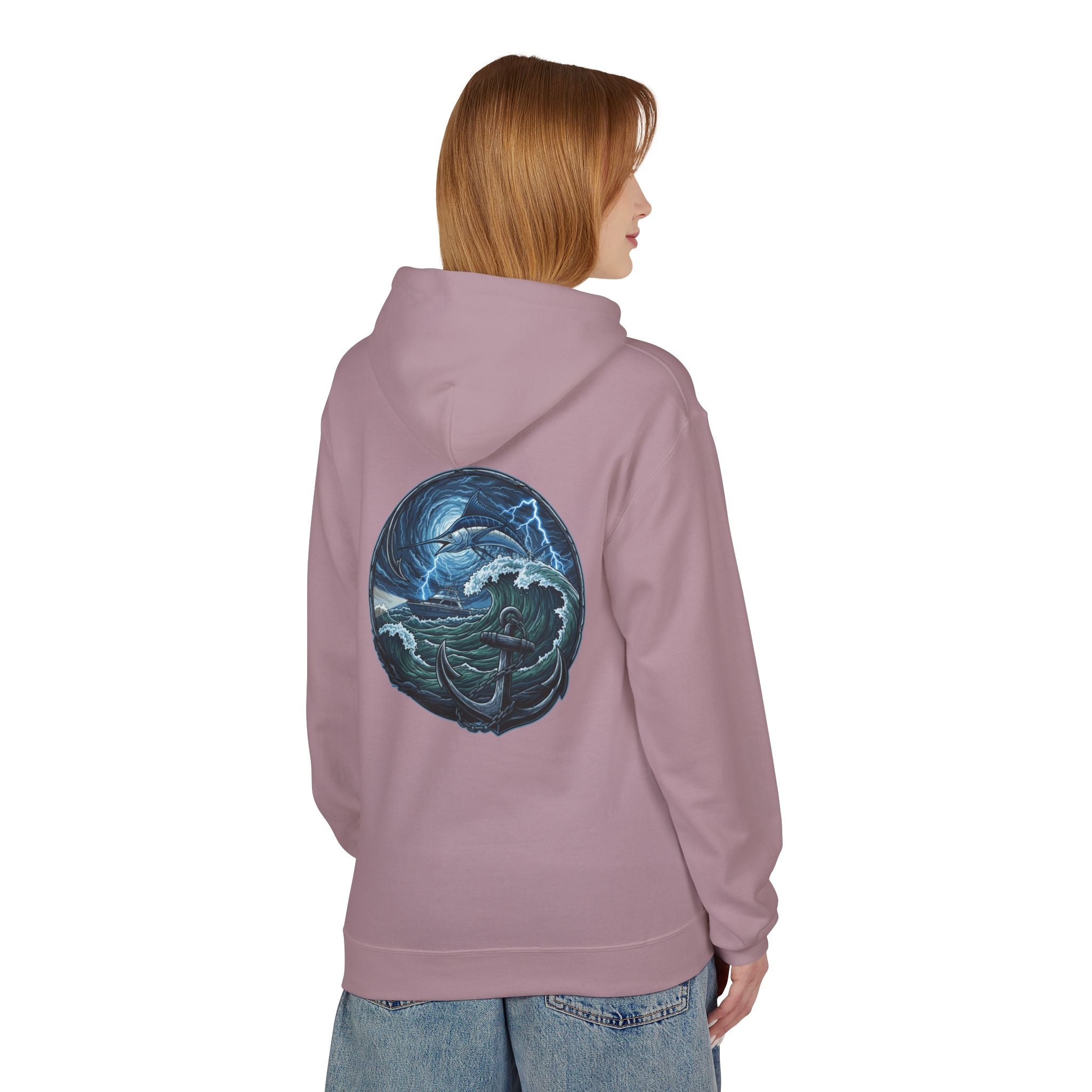 Ocean Kraken Fishing Hoodie | Vintage Nautical Graphic Hoodie