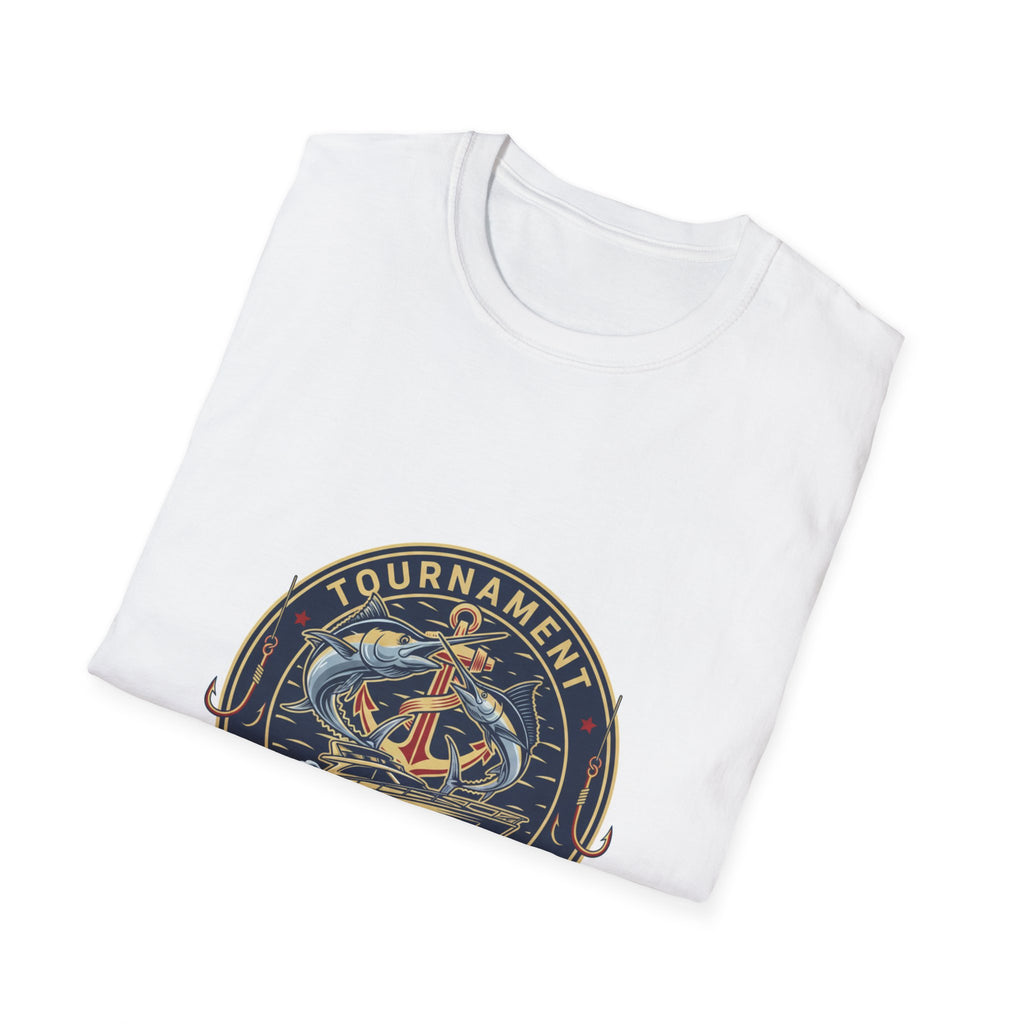 Fishing Tournament T-Shirt – Sport Fishing Anchor Graphic T-Shirt