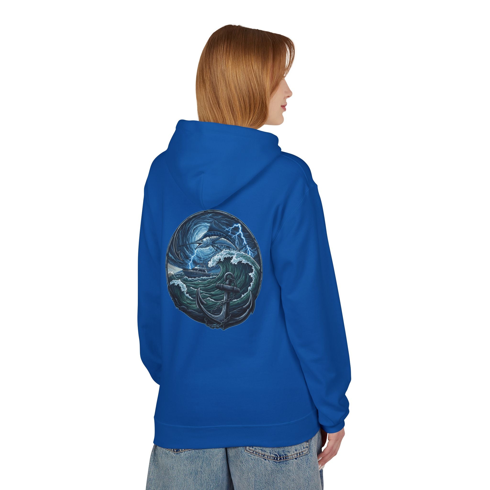 Ocean Kraken Fishing Hoodie | Vintage Nautical Graphic Hoodie