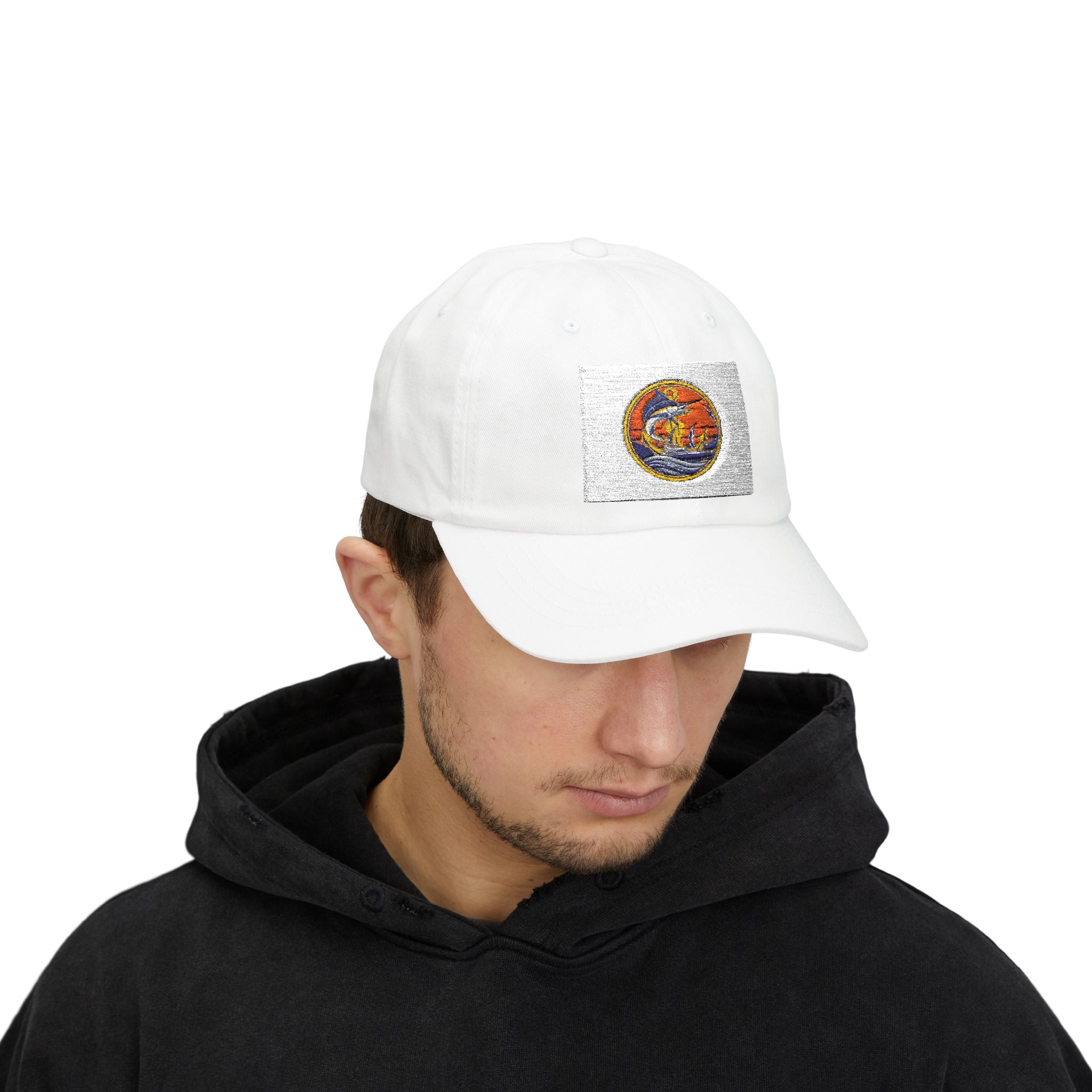 Sunset Mountain Embroidered Cap | Outdoor Fishing Baseball Hat