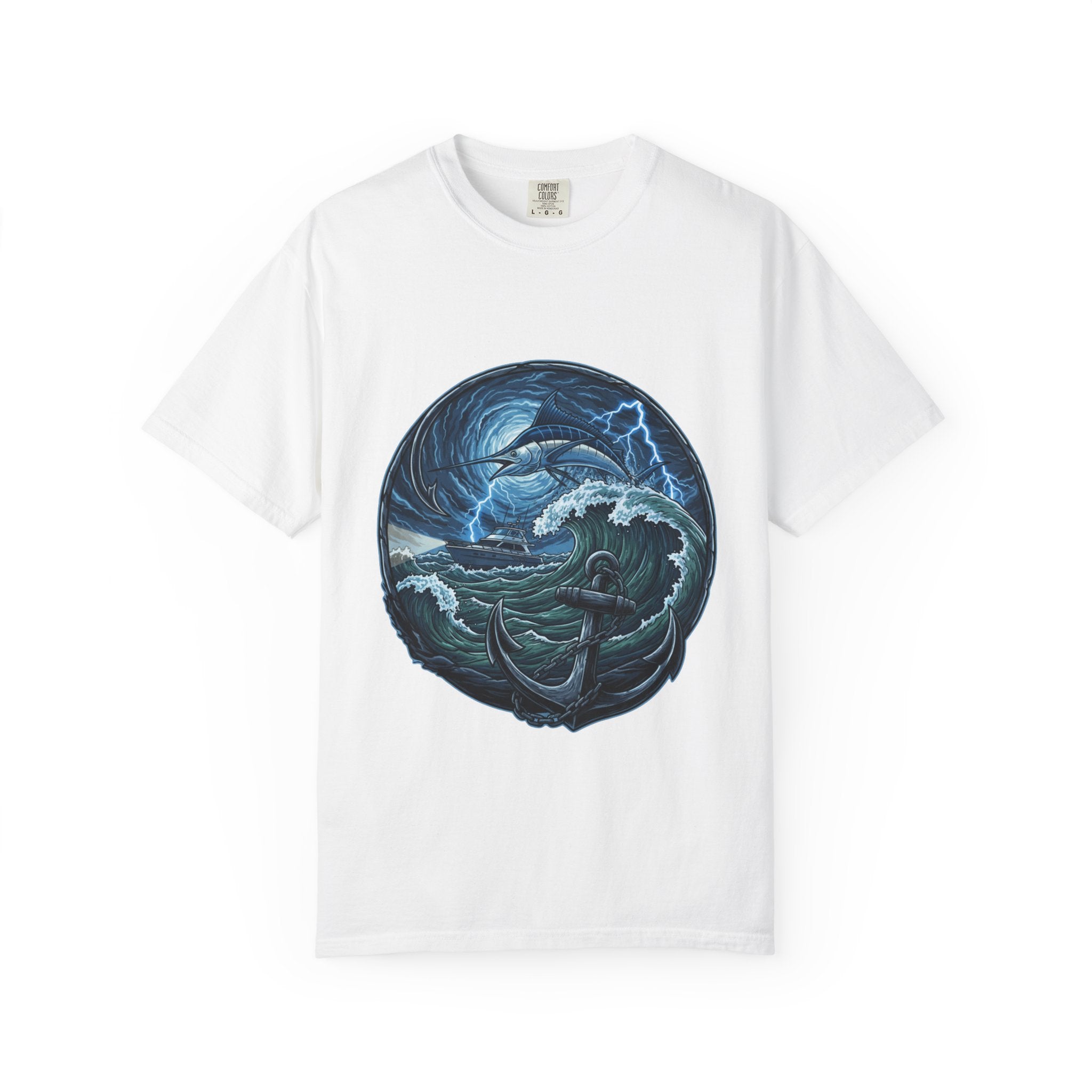 Stormy Ocean Kraken Art T-Shirt