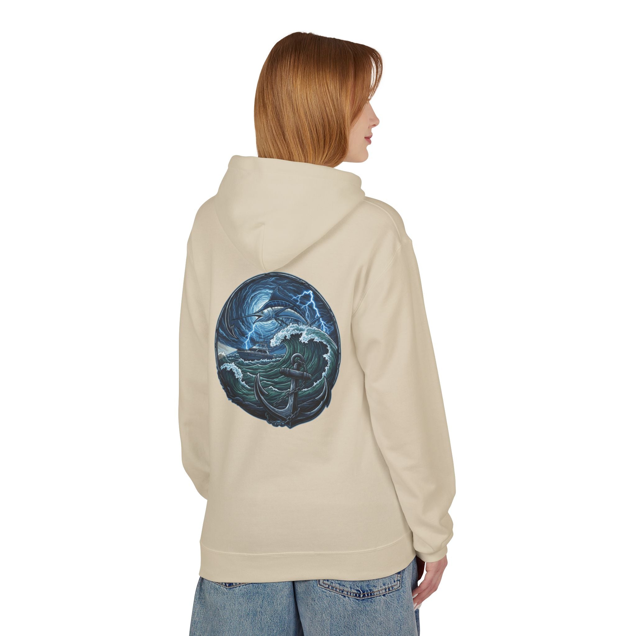 Ocean Kraken Fishing Hoodie | Vintage Nautical Graphic Hoodie