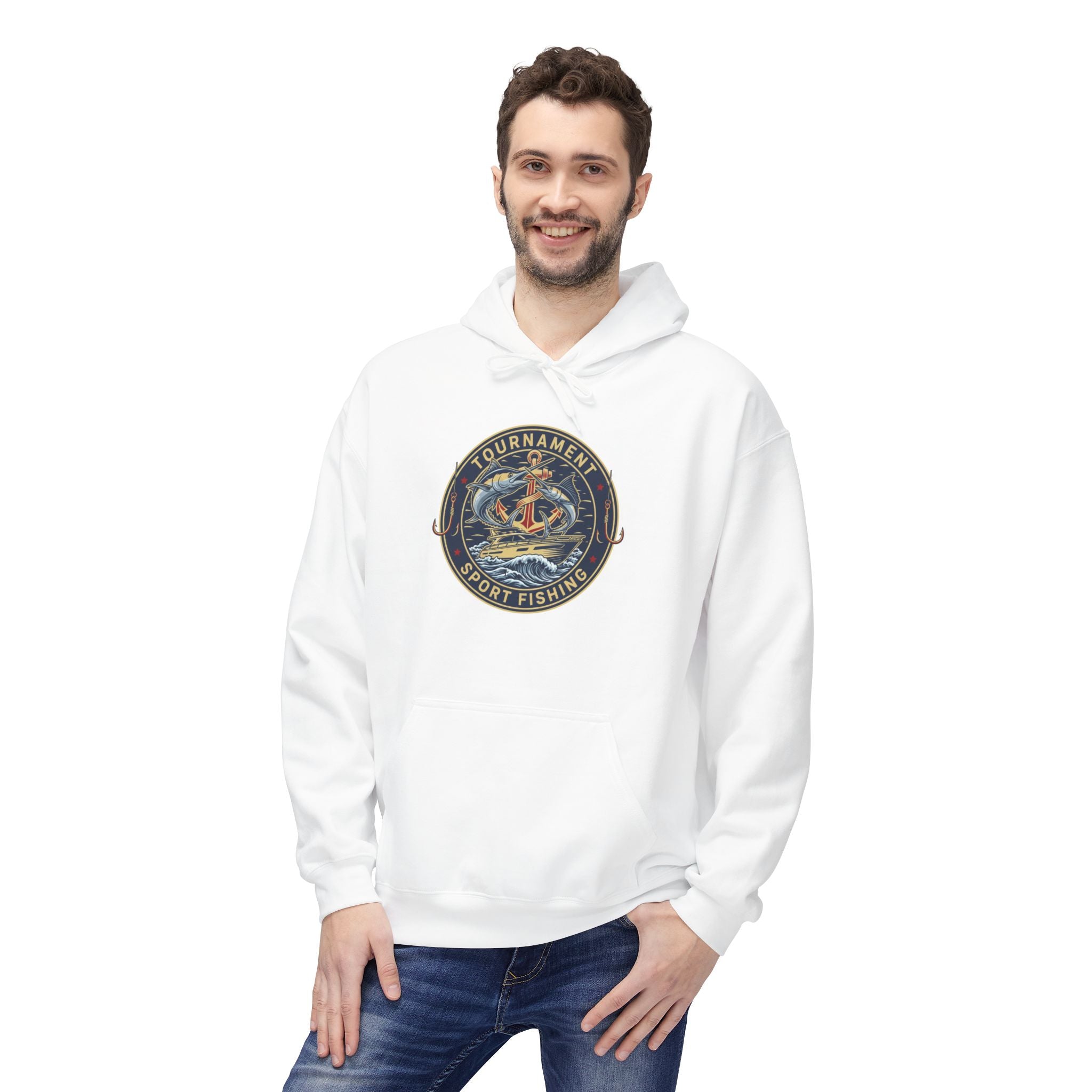 Fishing Tournament Hoodie — Sport Fishing Anchor Hoodie
