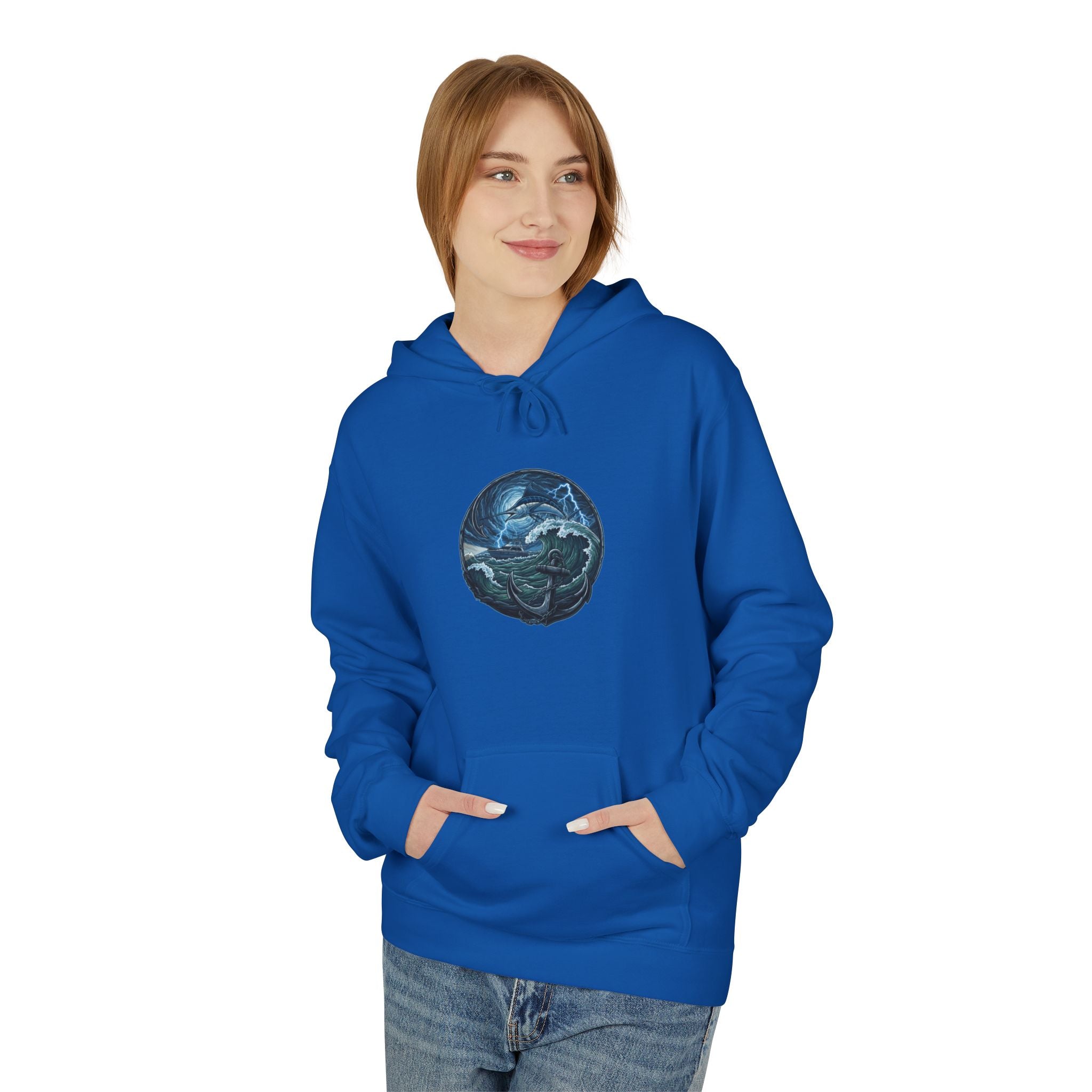 Ocean Kraken Fishing Hoodie | Vintage Nautical Graphic Hoodie