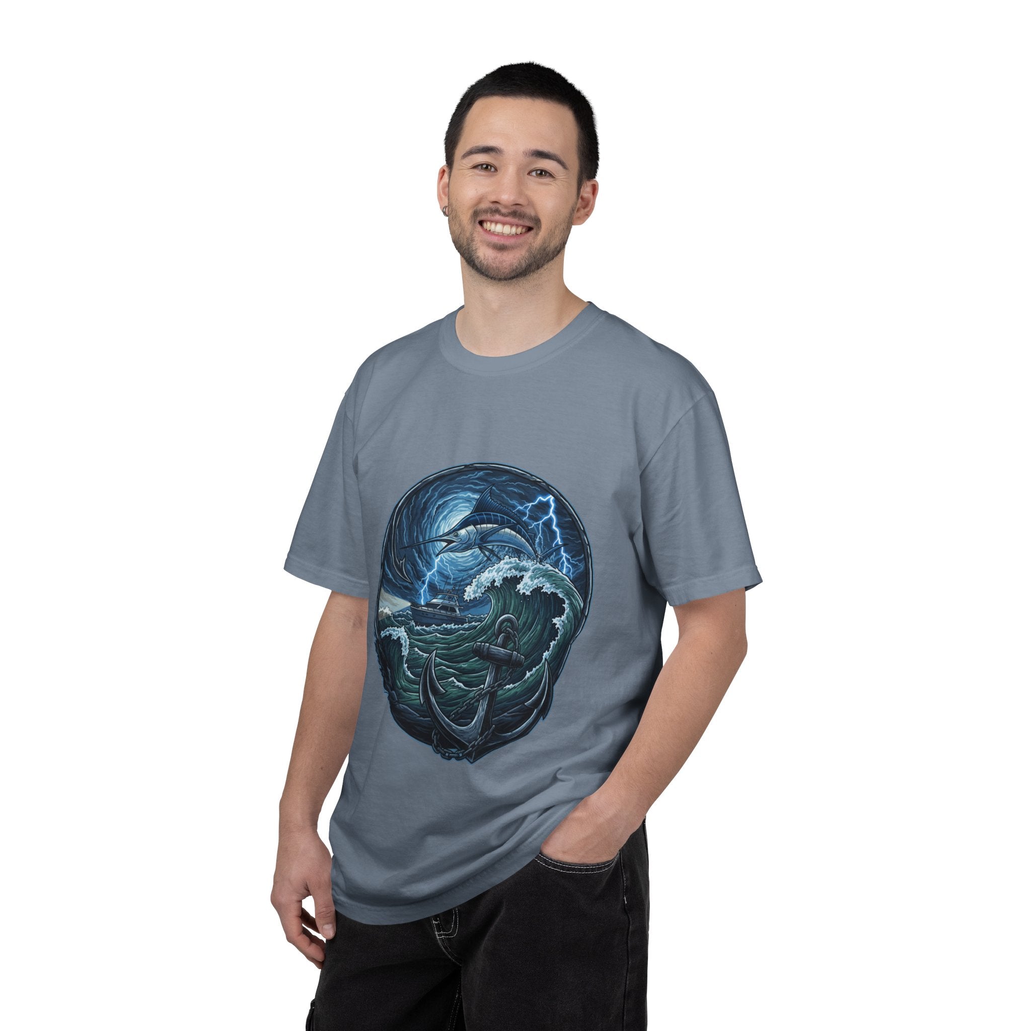 Stormy Ocean Kraken Art T-Shirt