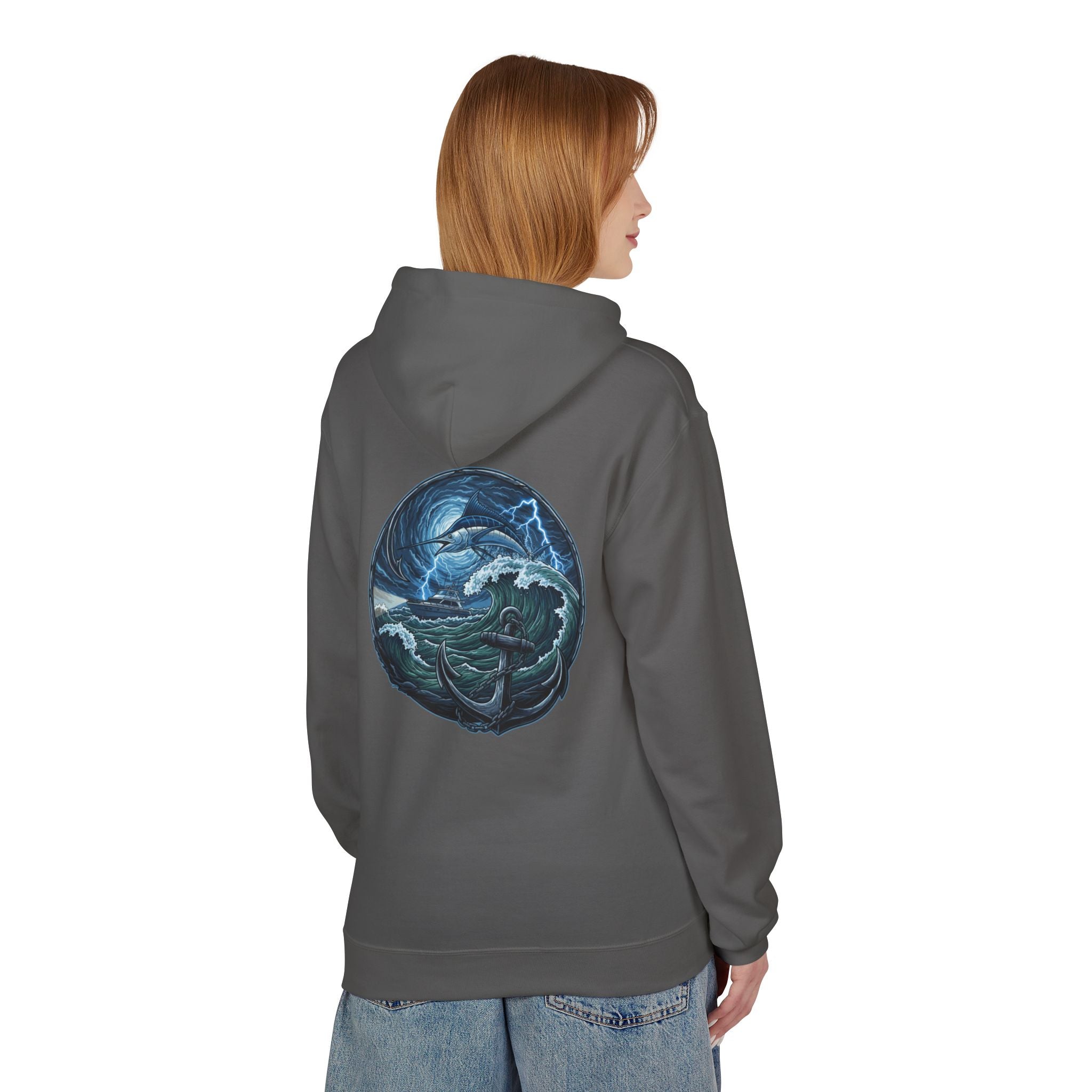 Ocean Kraken Fishing Hoodie | Vintage Nautical Graphic Hoodie