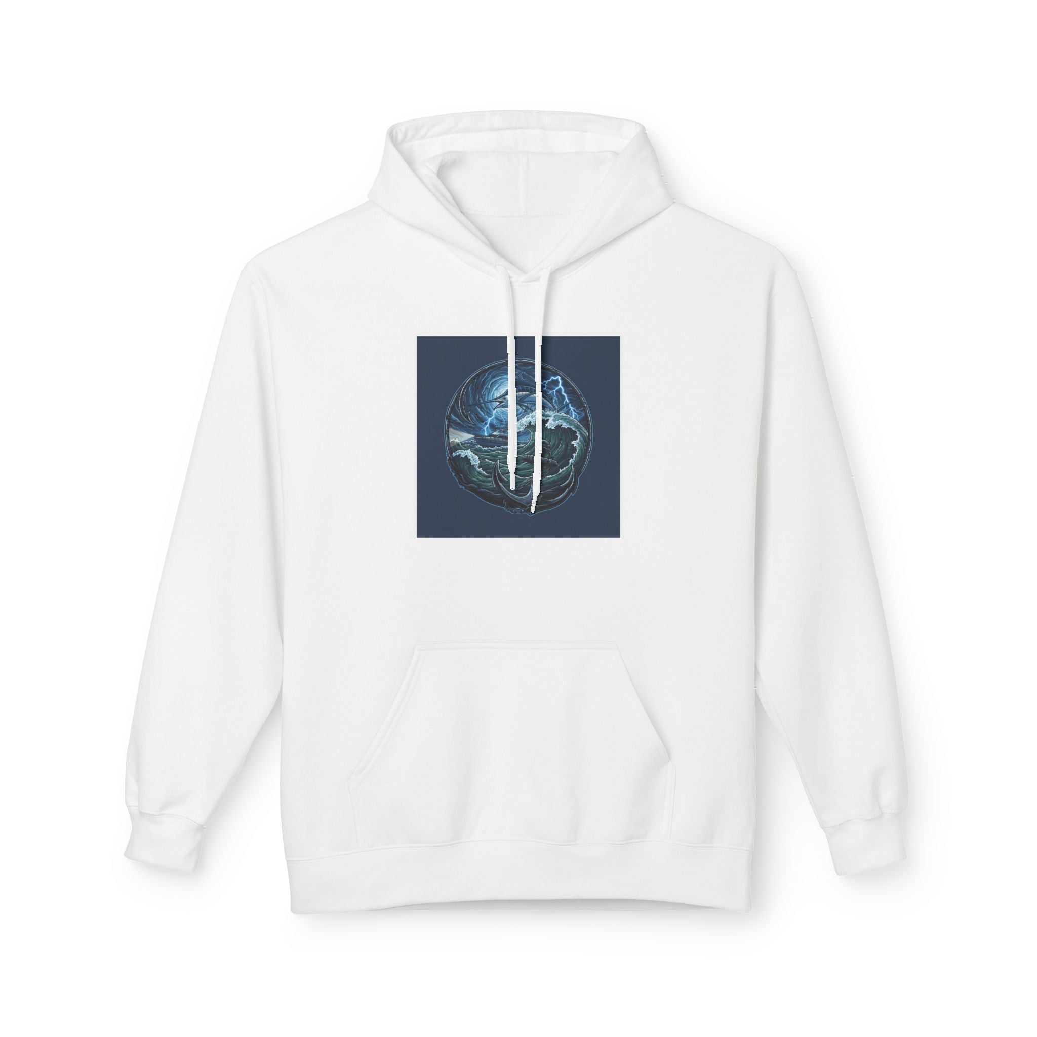 Ocean Elemental Hoodie | Mystical Wave Dragon Graphic Hoodie
