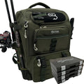 Fishing Backpack Fishing Tackle Backpack With Rod Holders 40L Tackle Bag With Cooler Fishing Bag Fishing Tackle Backpack Fishing Tackle Box Backpack Fishing Gear - (Green)