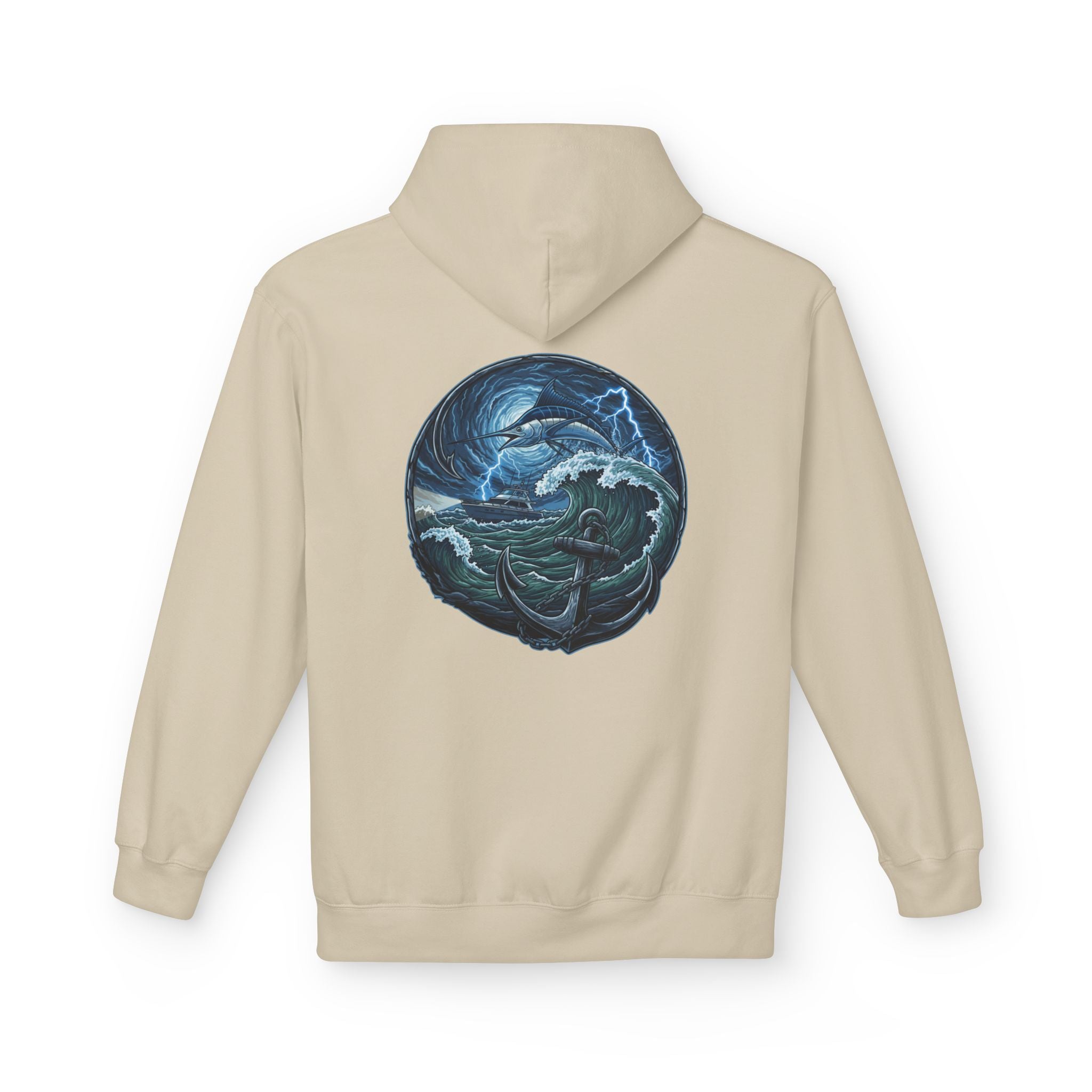 Ocean Kraken Fishing Hoodie | Vintage Nautical Graphic Hoodie