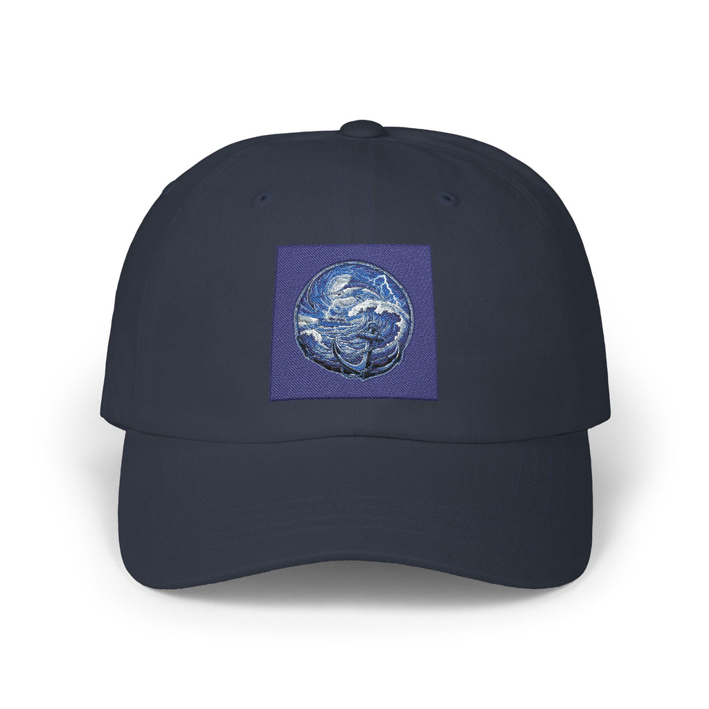 Blue Fishing Embroidered Baseball Hat