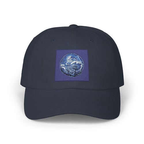 Blue Fishing Embroidered Baseball Hat