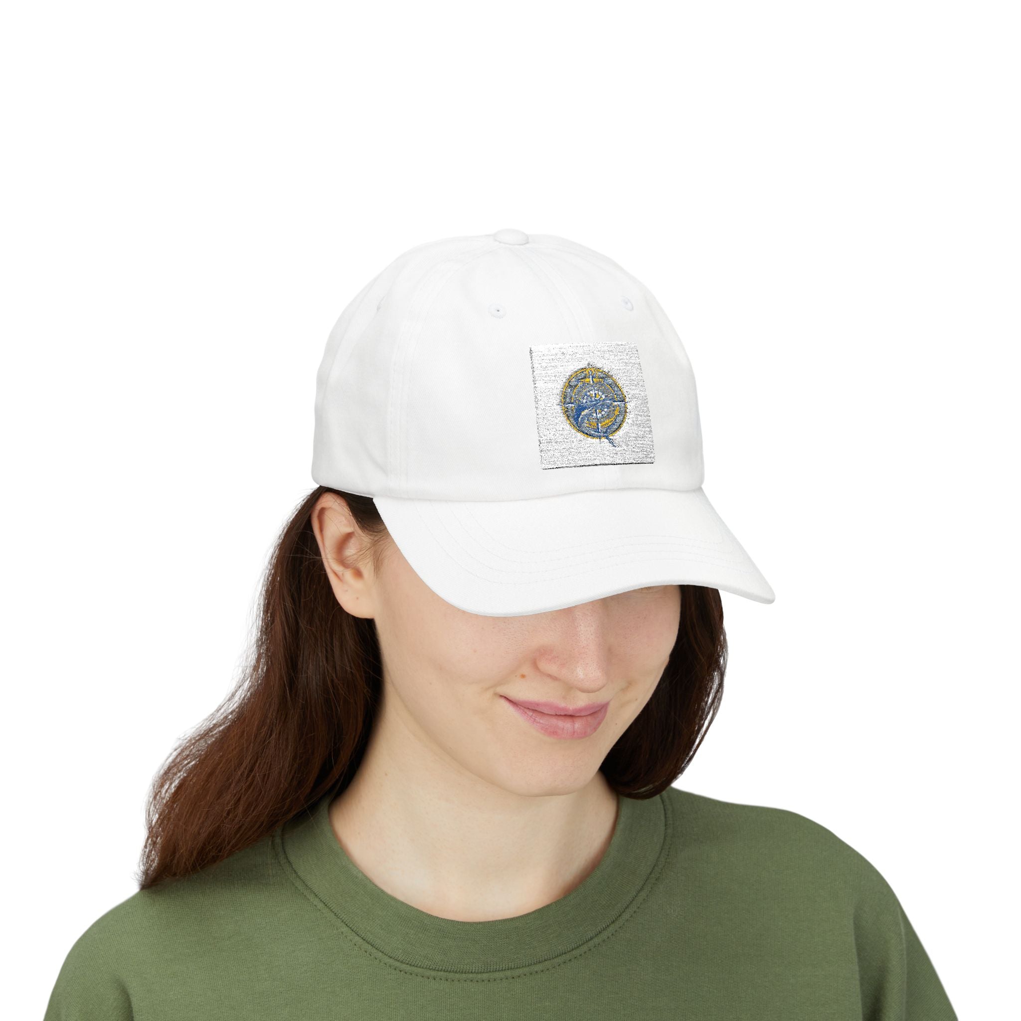 Travel Globe Patch Baseball Cap | Embroidered Adventure Hat