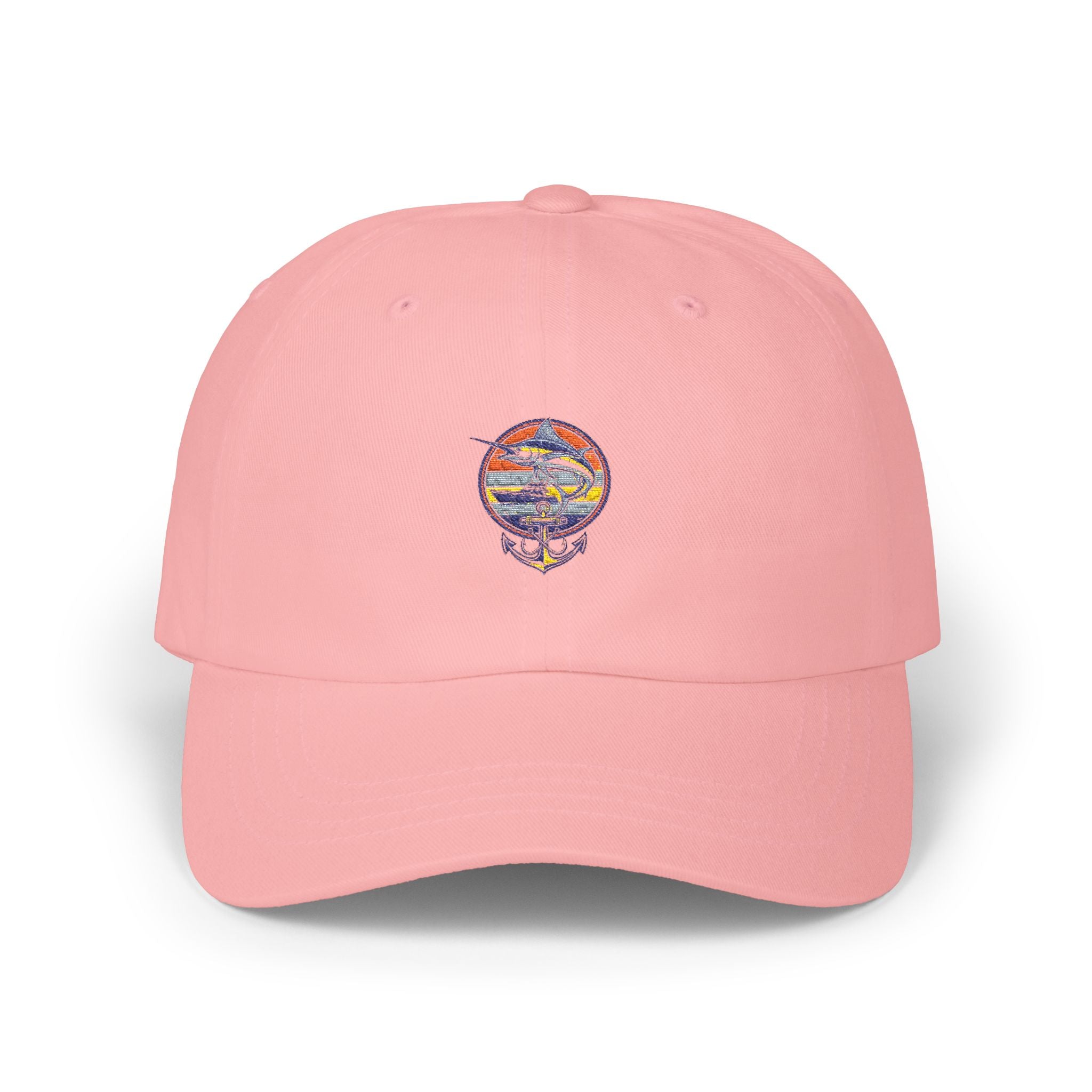 Embroidered Sunset Globe Dad Cap | Vintage Travel Baseball Hat