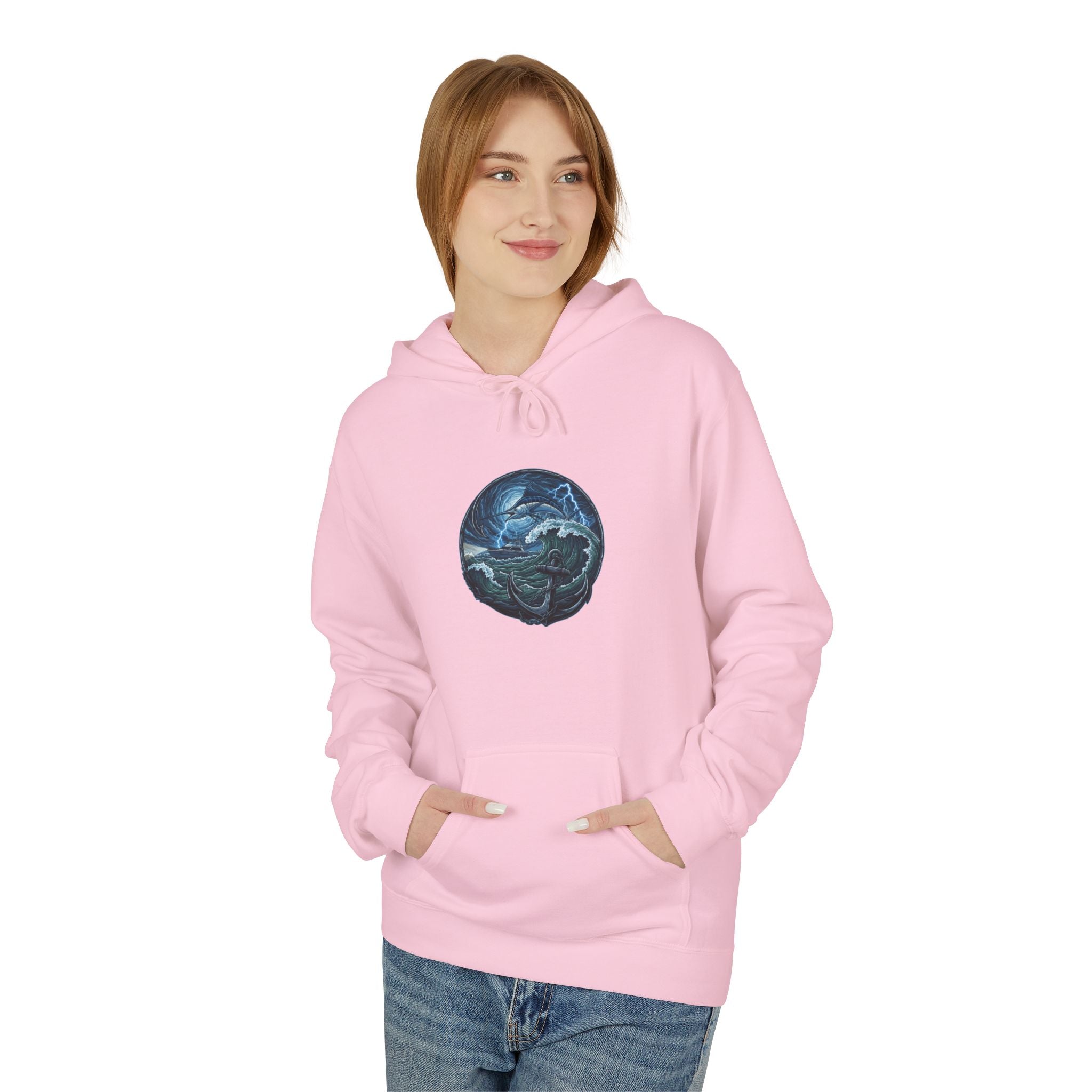 Ocean Kraken Fishing Hoodie | Vintage Nautical Graphic Hoodie