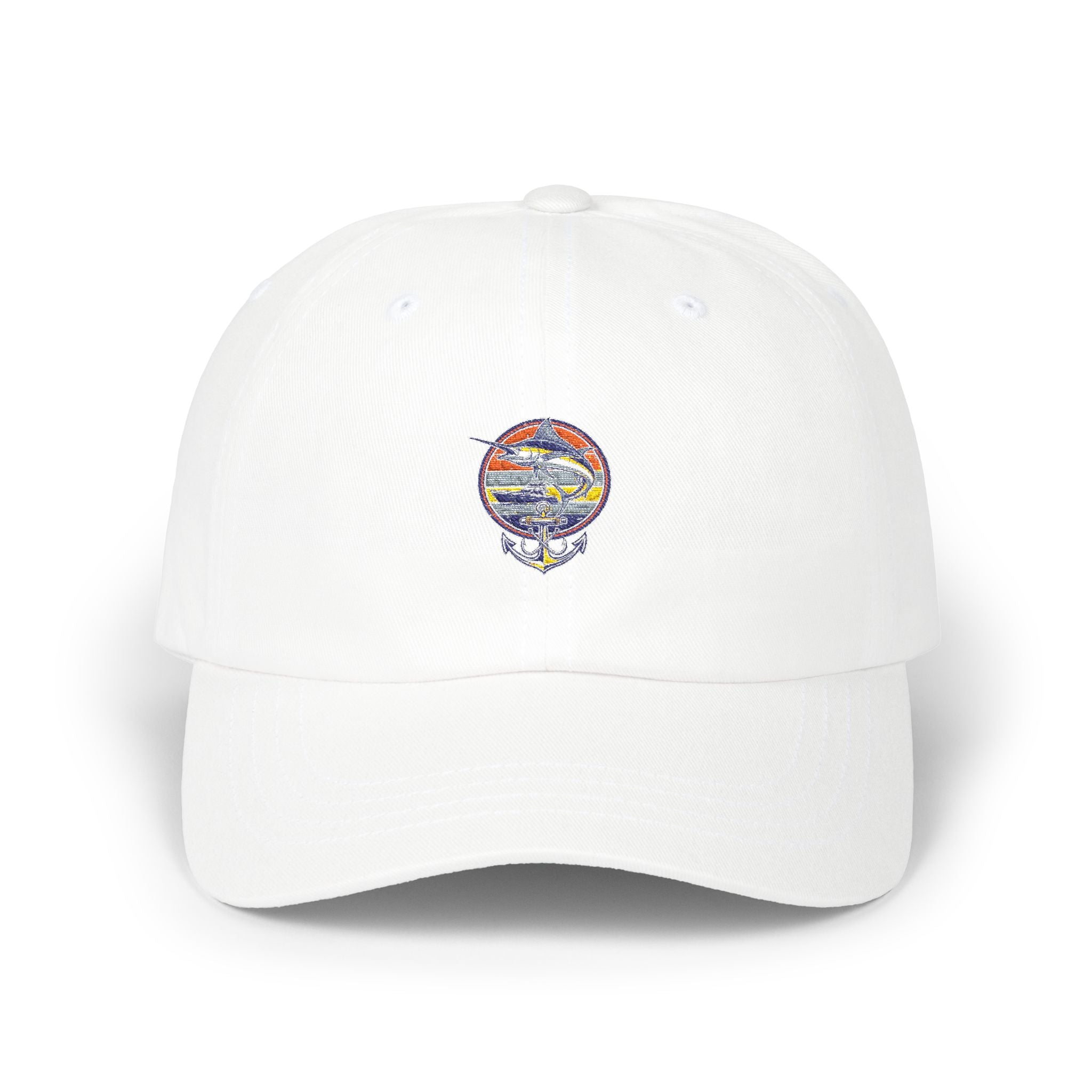 Embroidered Sunset Globe Dad Cap Vintage Travel Embroidery Hat