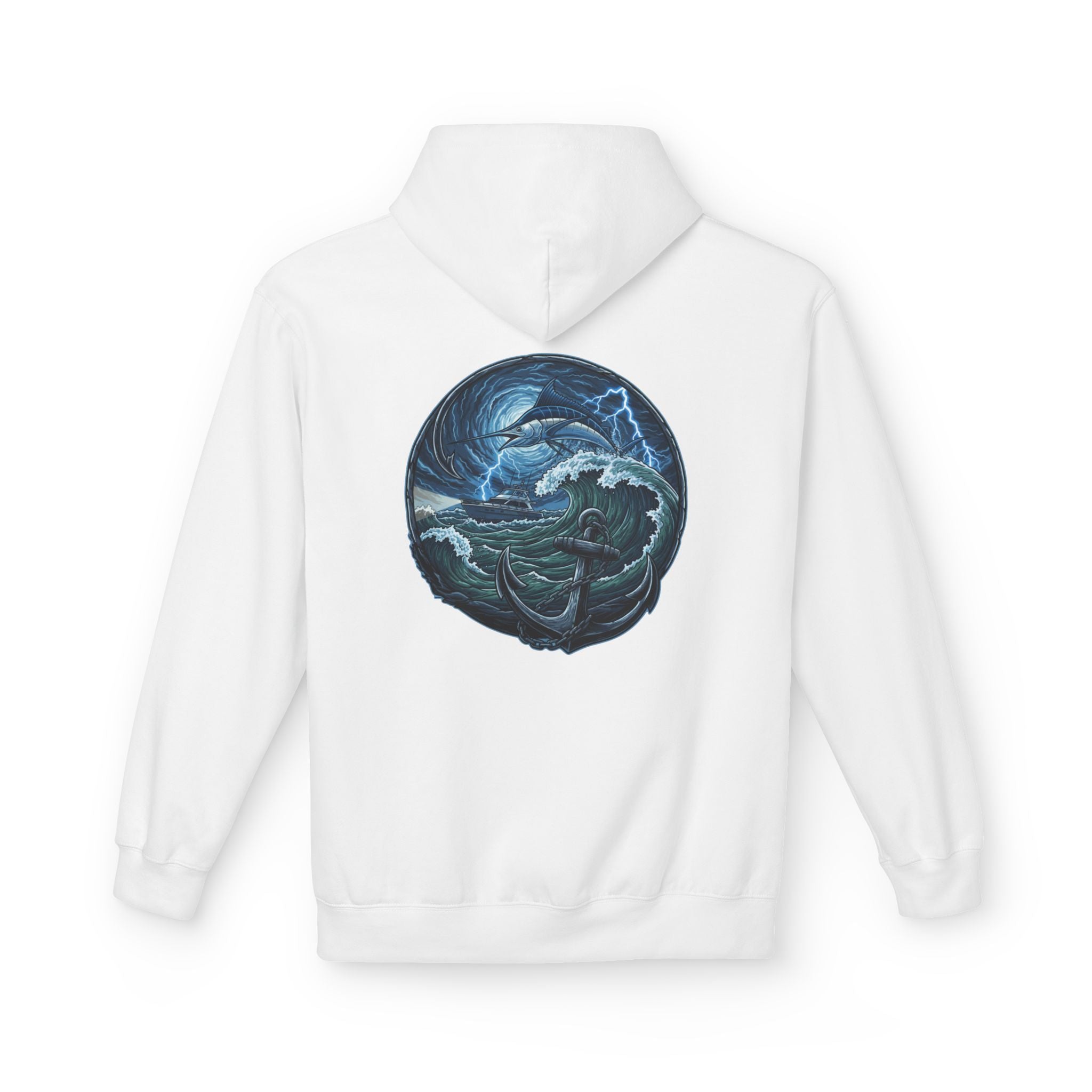 Ocean Kraken Fishing Hoodie | Vintage Nautical Graphic Hoodie