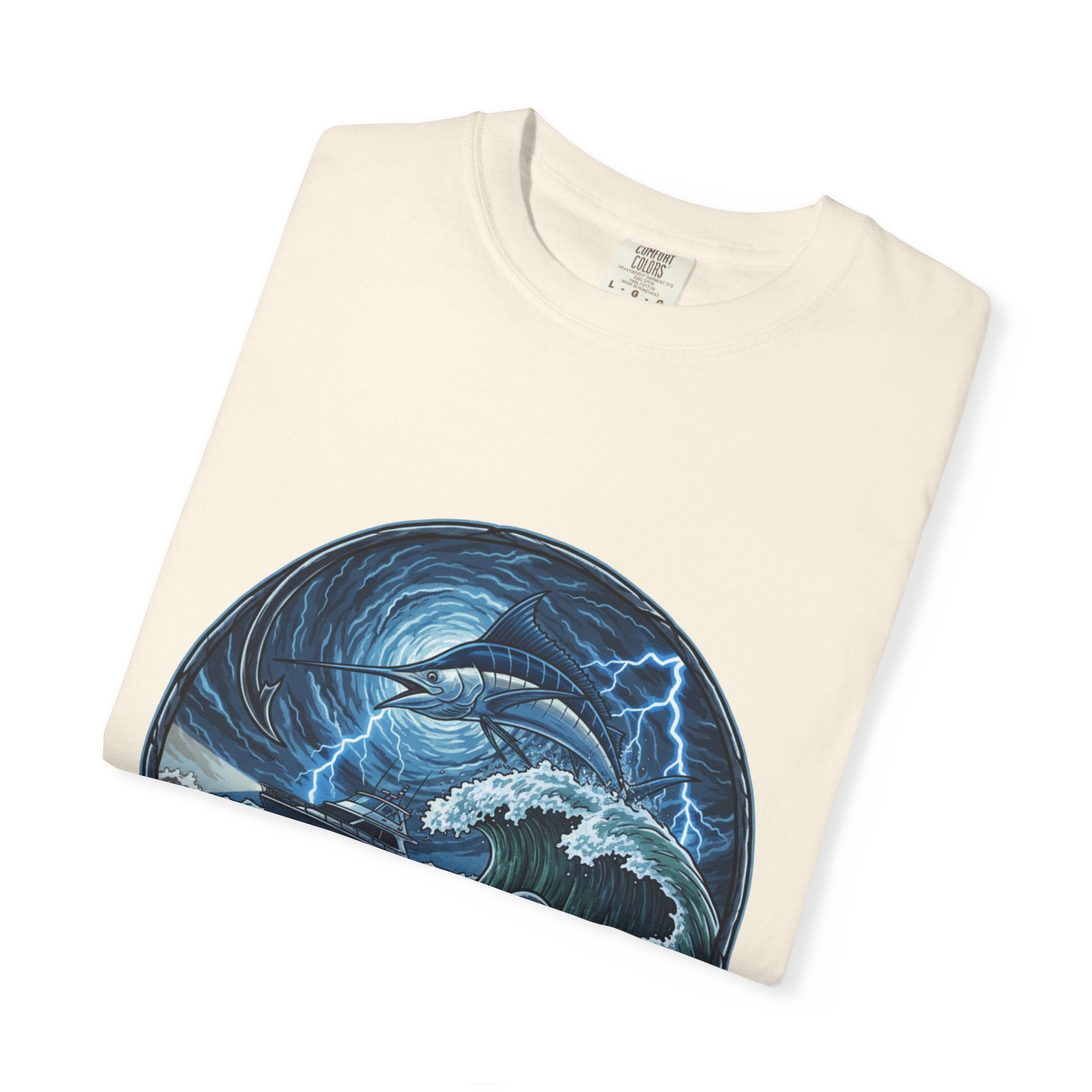 Stormy Ocean Kraken Art T-Shirt | Coastal Fishing Graphic Tee