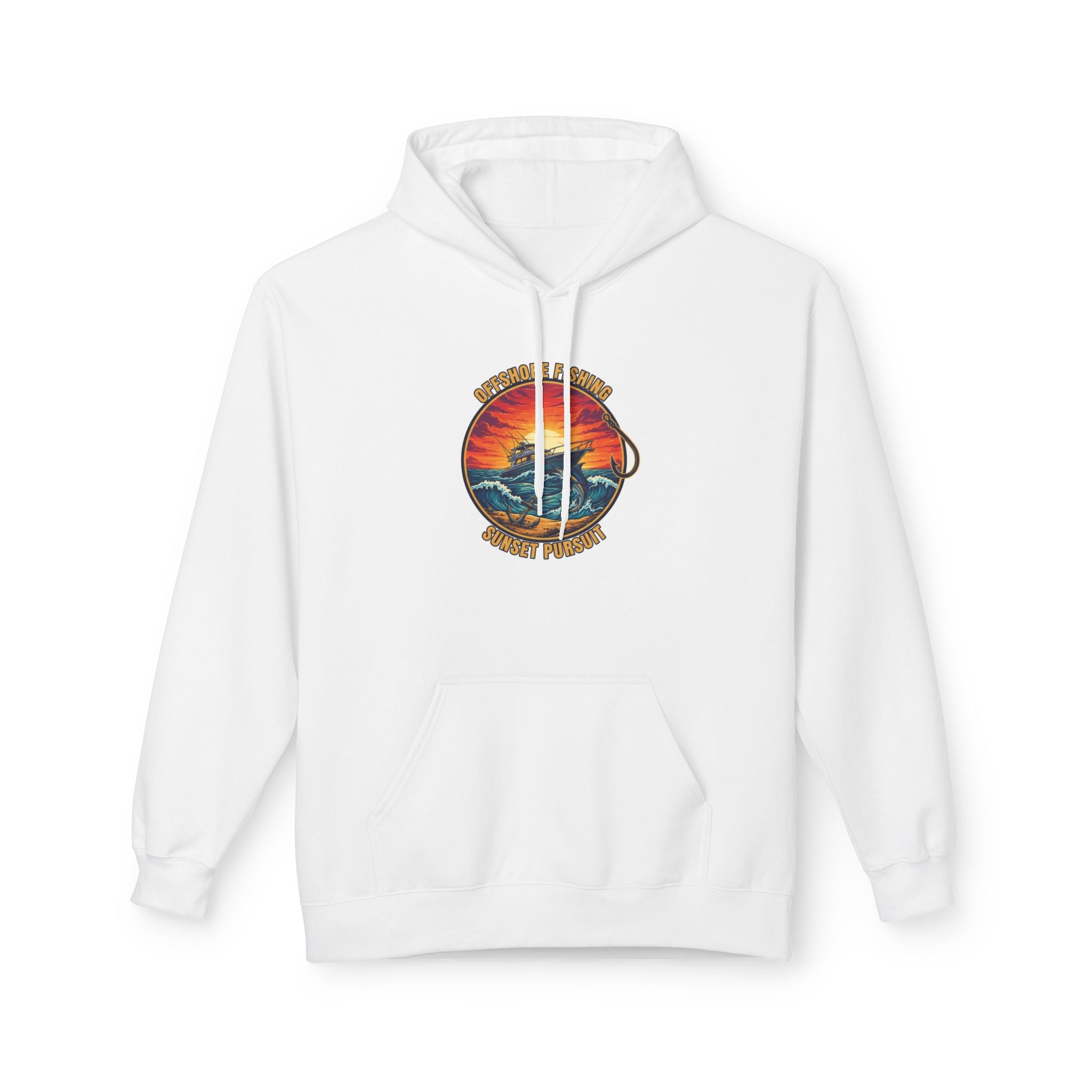Surf Sunset Hoodie — Ocean Waves Adventure Graphic Sweatshirt