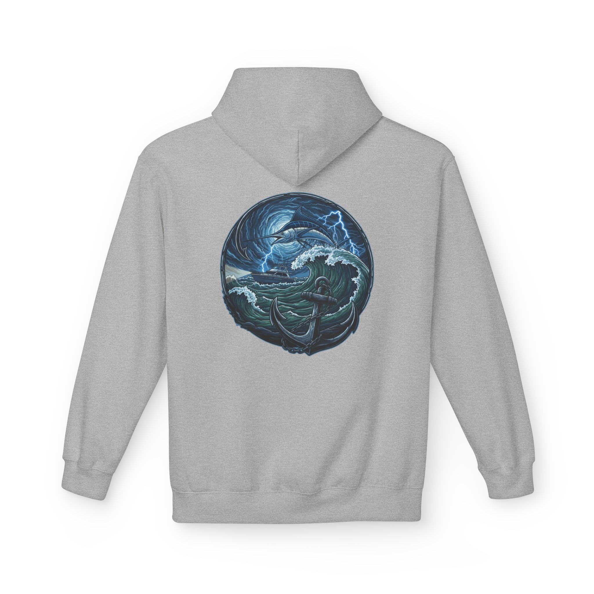 Ocean Kraken Fishing Hoodie | Vintage Nautical Graphic Hoodie