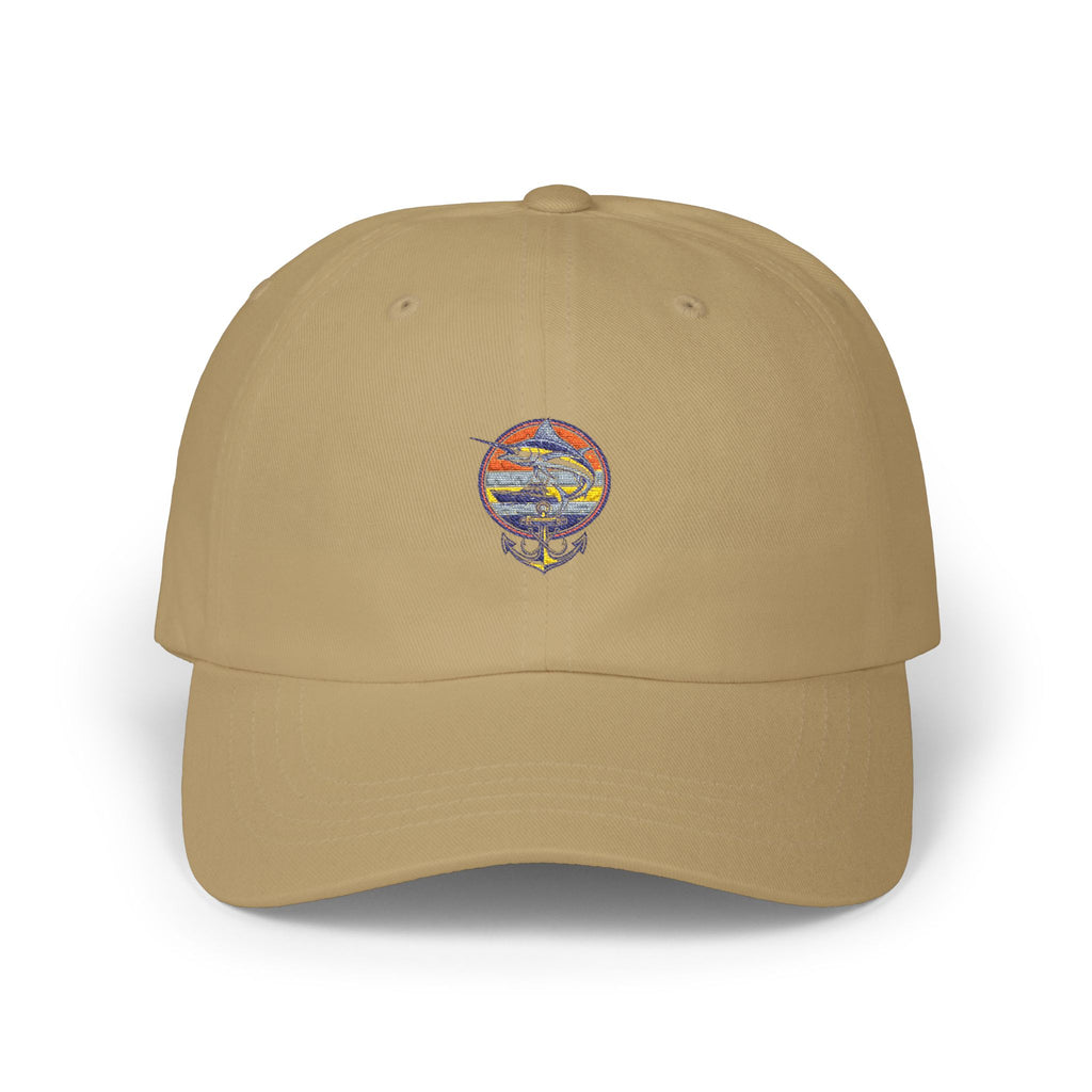 Embroidered Sunset Globe Dad Cap Vintage Travel Embroidery Hat