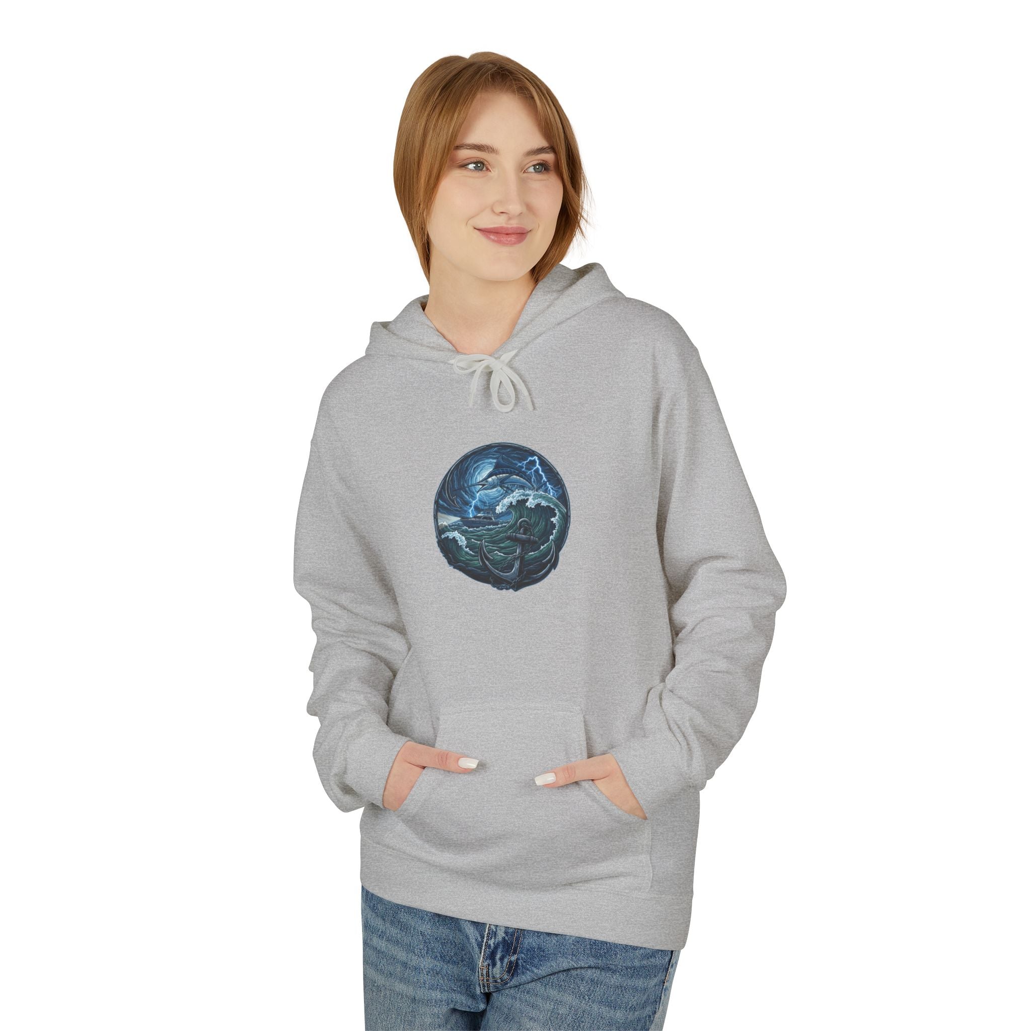 Ocean Kraken Fishing Hoodie | Vintage Nautical Graphic Hoodie