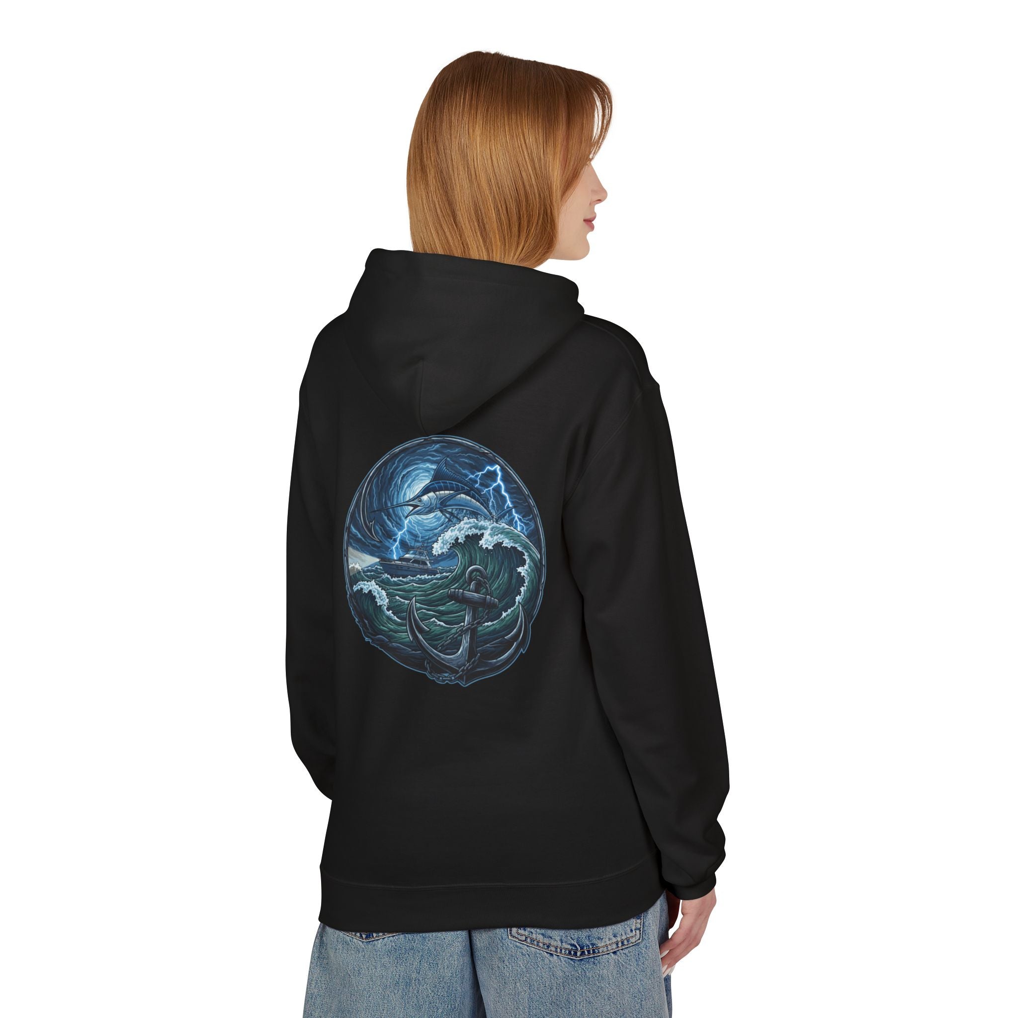 Ocean Kraken Fishing Hoodie | Vintage Nautical Graphic Hoodie