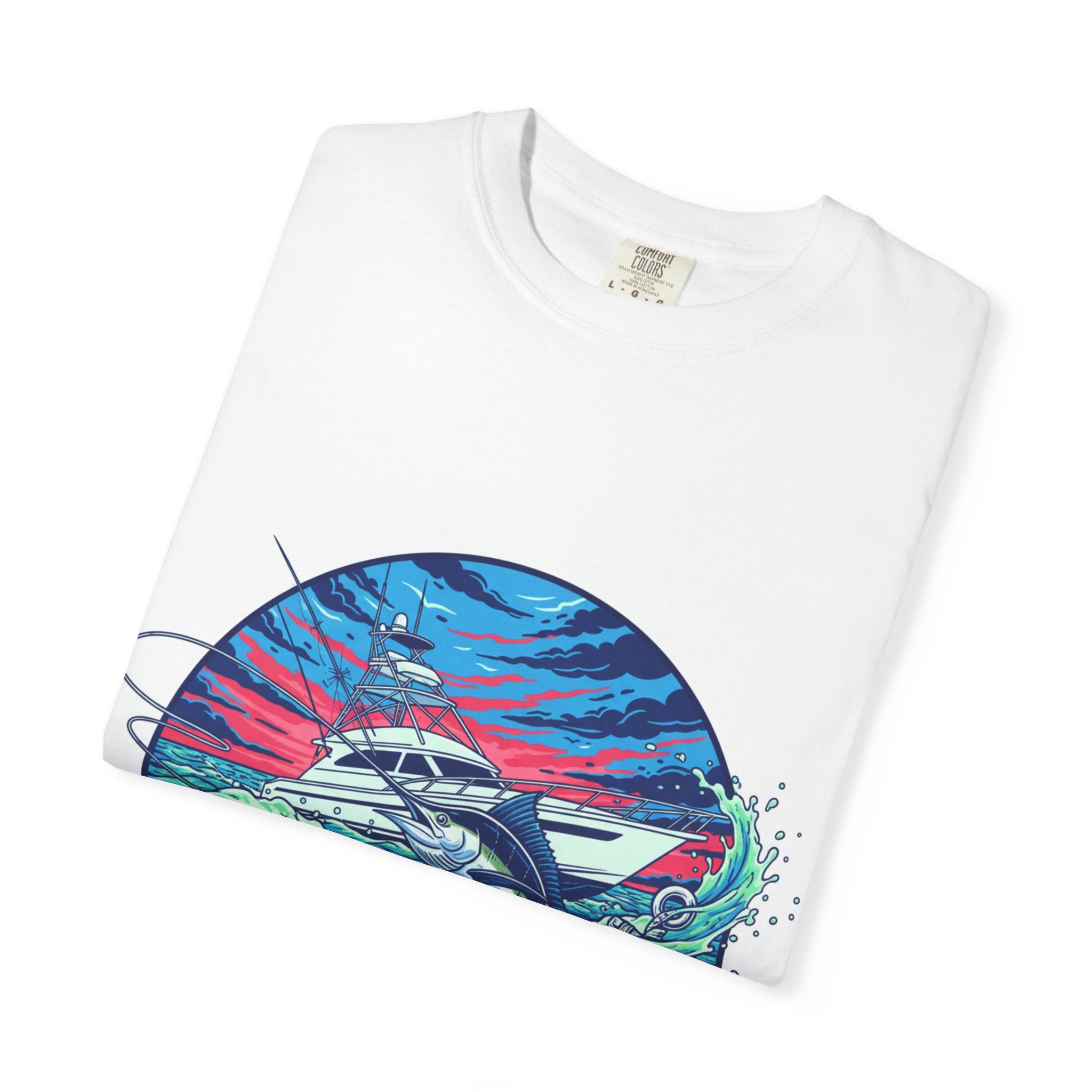 Ocean Wave Surf T-Shirt — Vintage Surfboard Sunset T-Shirt