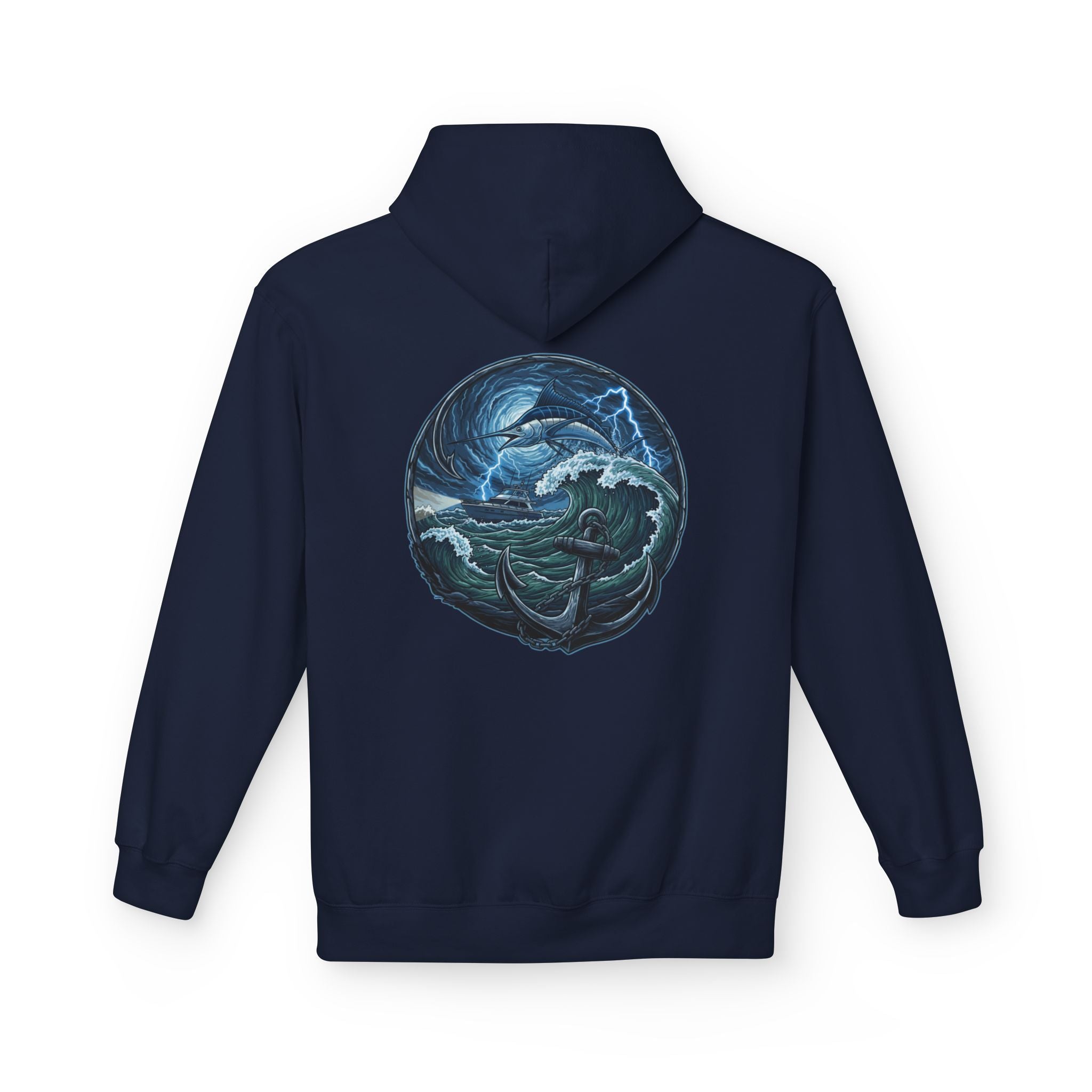 Ocean Kraken Fishing Hoodie | Vintage Nautical Graphic Hoodie