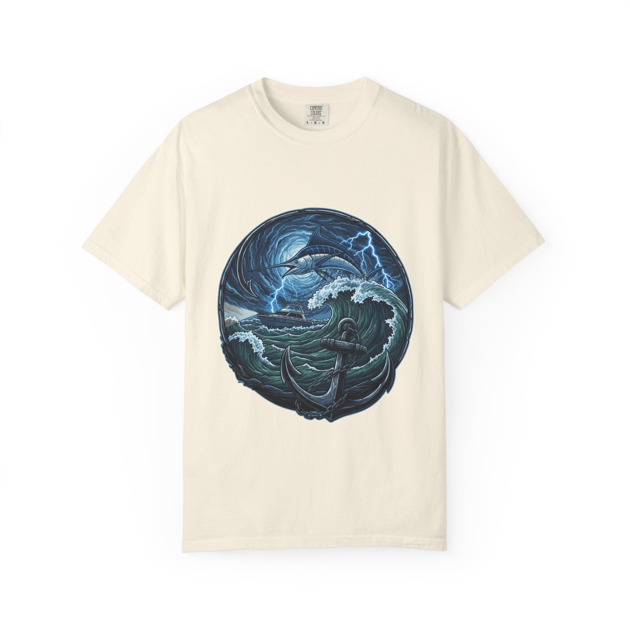 Stormy Ocean Kraken Art T-Shirt