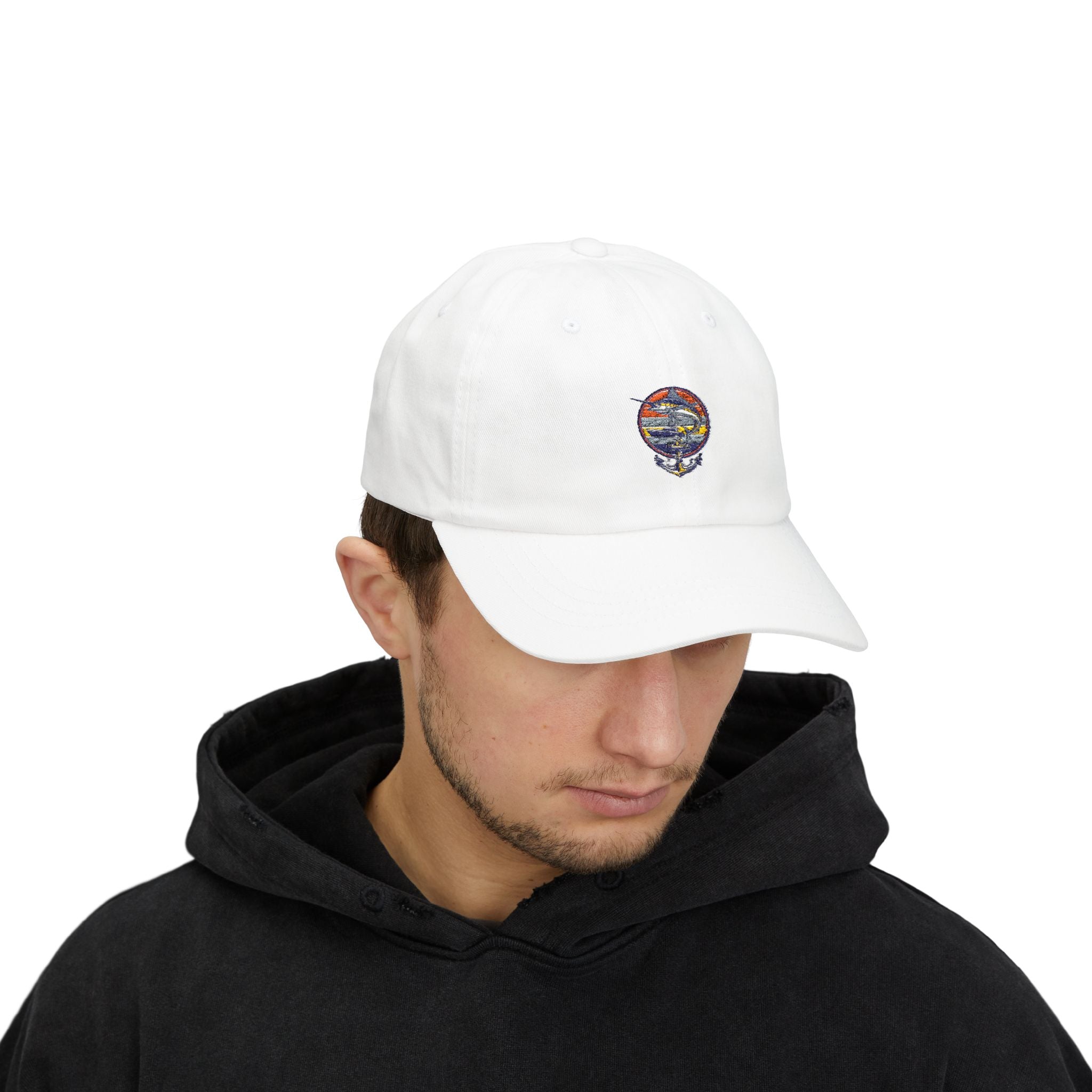 Embroidered Sunset Globe Dad Cap | Vintage Travel Baseball Hat
