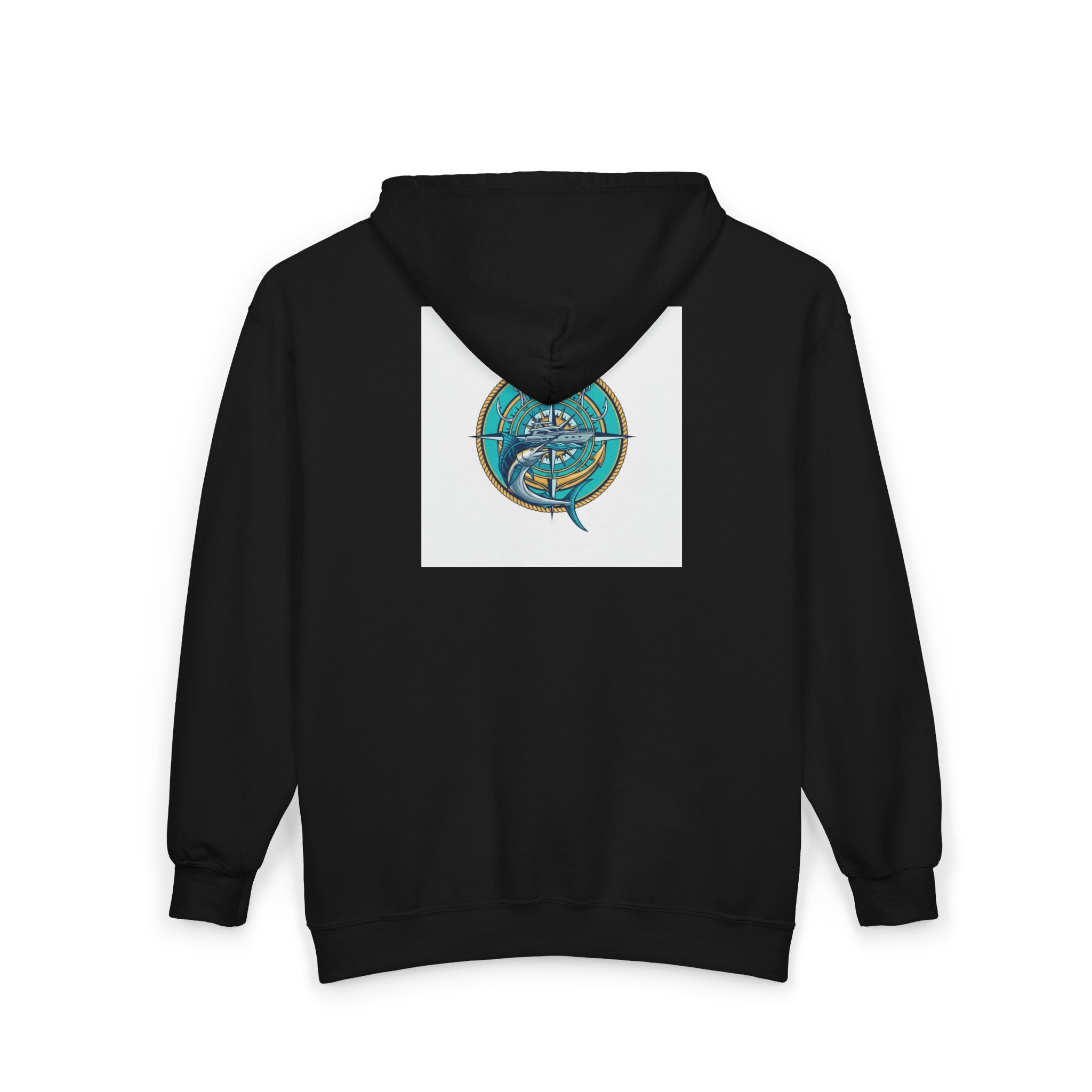 Ocean Navigator Compass Zip Hoodie | Nautical Outdoor Zip Hoodie
