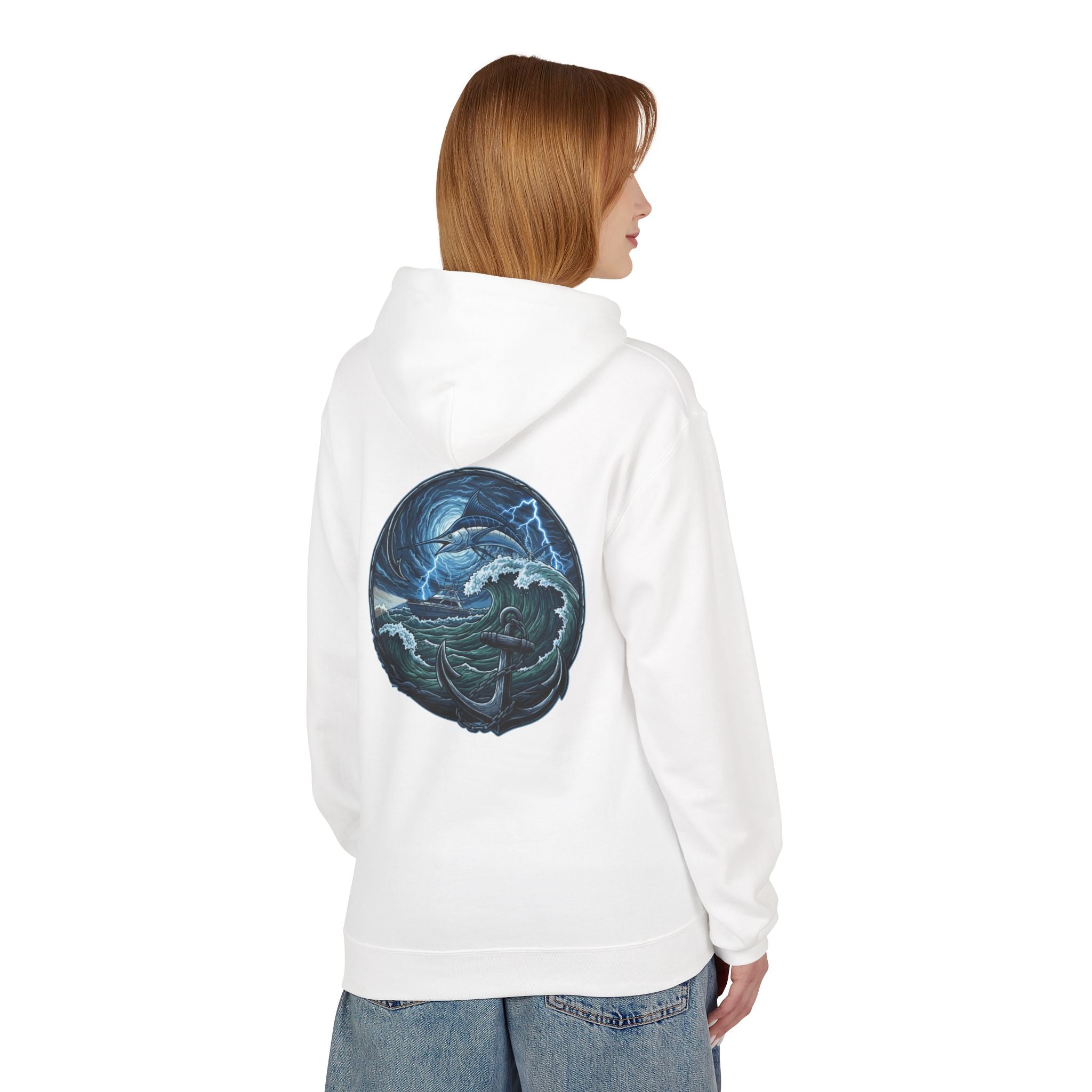 Ocean Kraken Fishing Hoodie | Vintage Nautical Graphic Hoodie