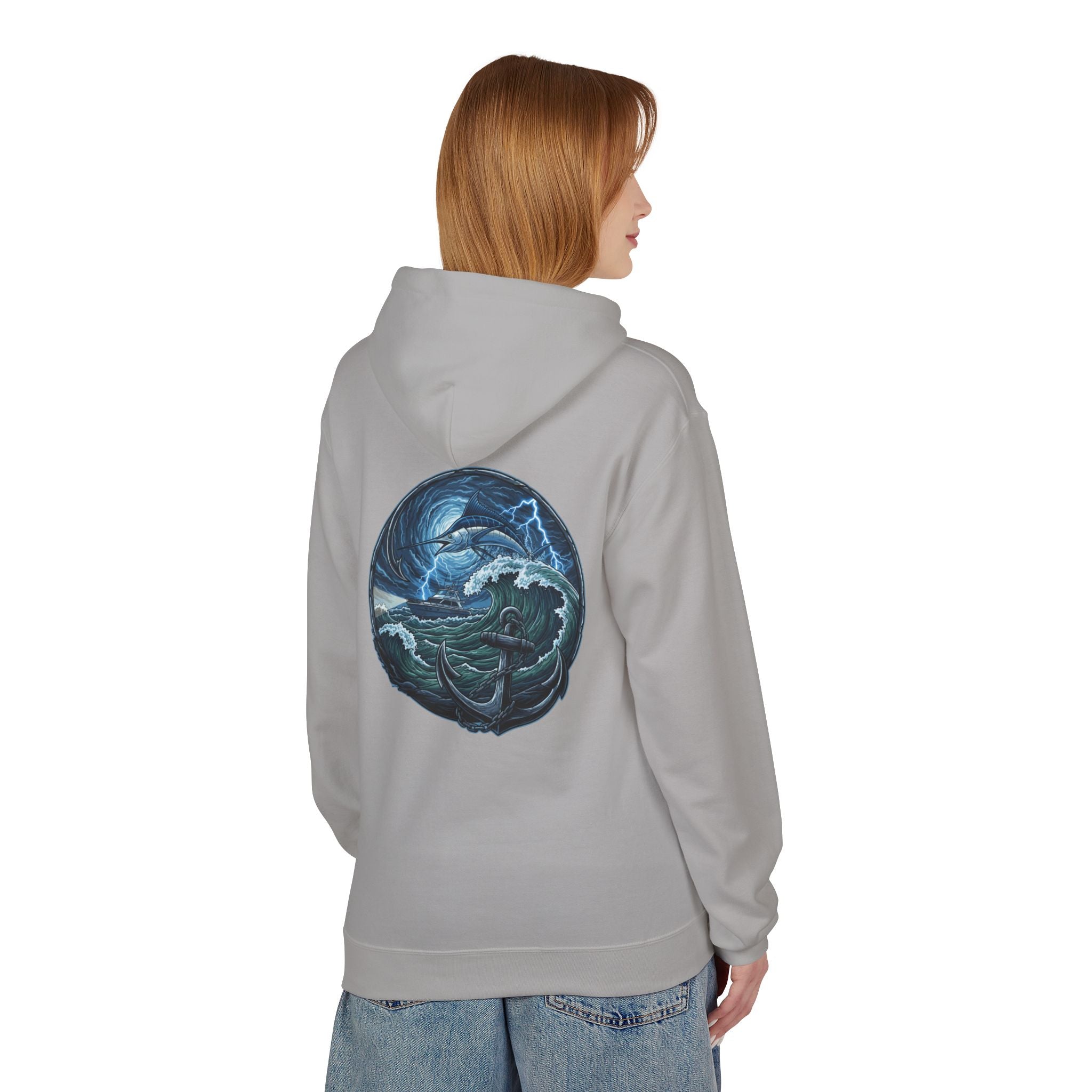 Ocean Kraken Fishing Hoodie | Vintage Nautical Graphic Hoodie